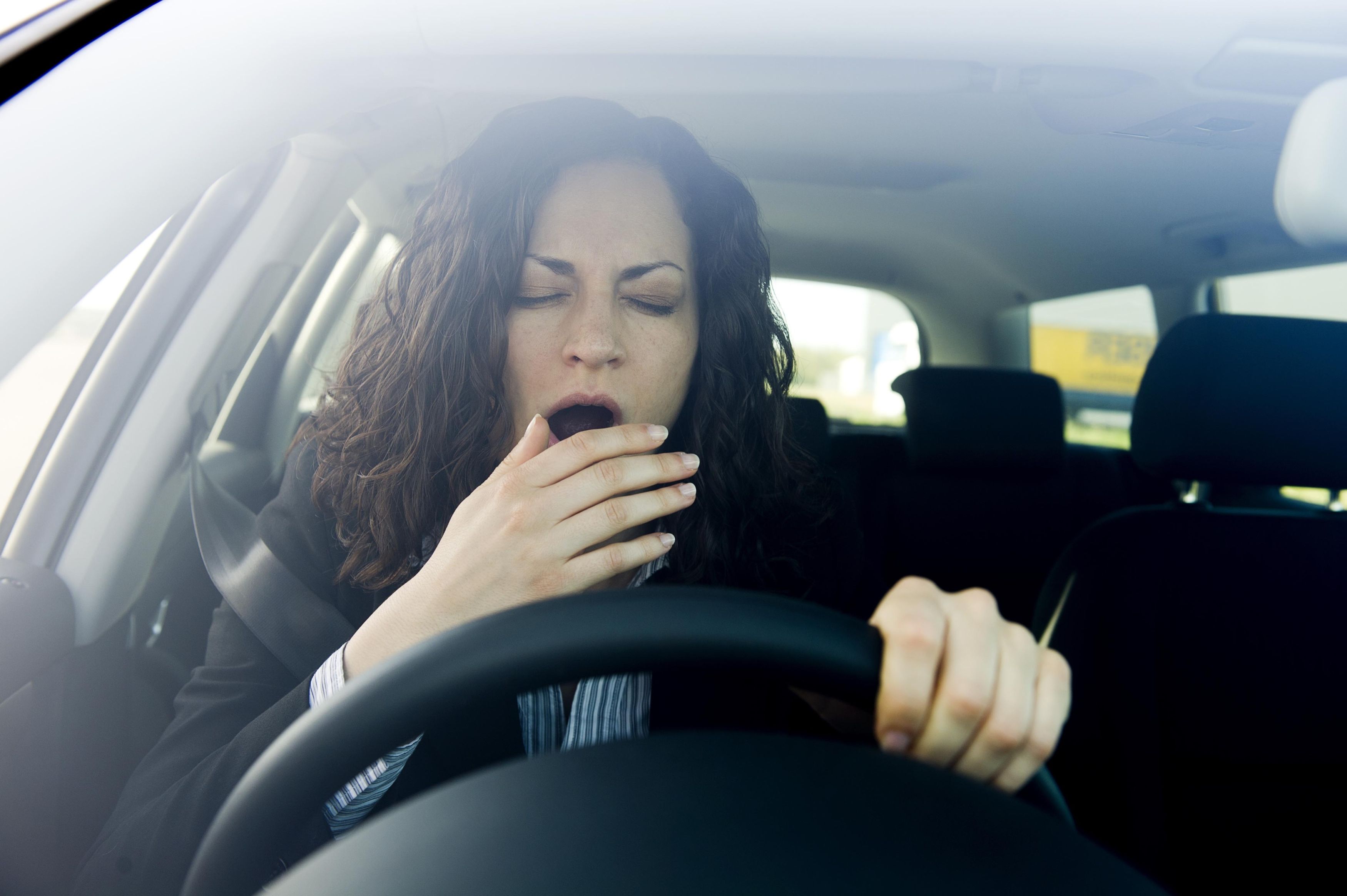 CAUTION: Tiredness can lead to accidents on the road