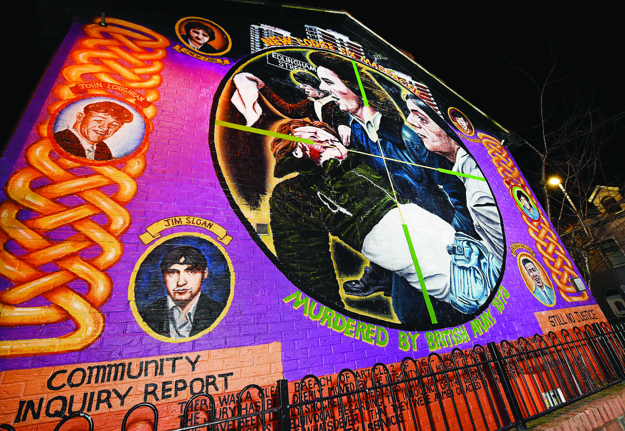 NOT FORGOTTEN: A mural in memory of the New Lodge Six who were murdered 50 years ago 