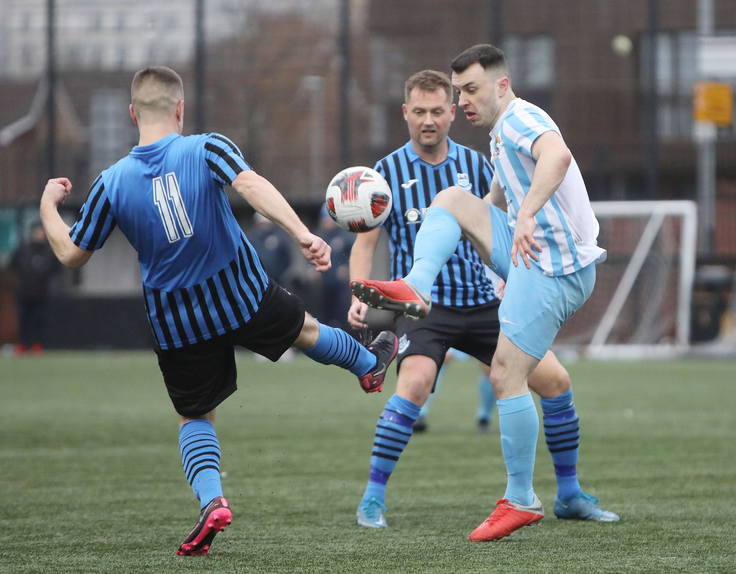 Action from Grosvenor on Saturday where Crumlin United edged out Immaculata