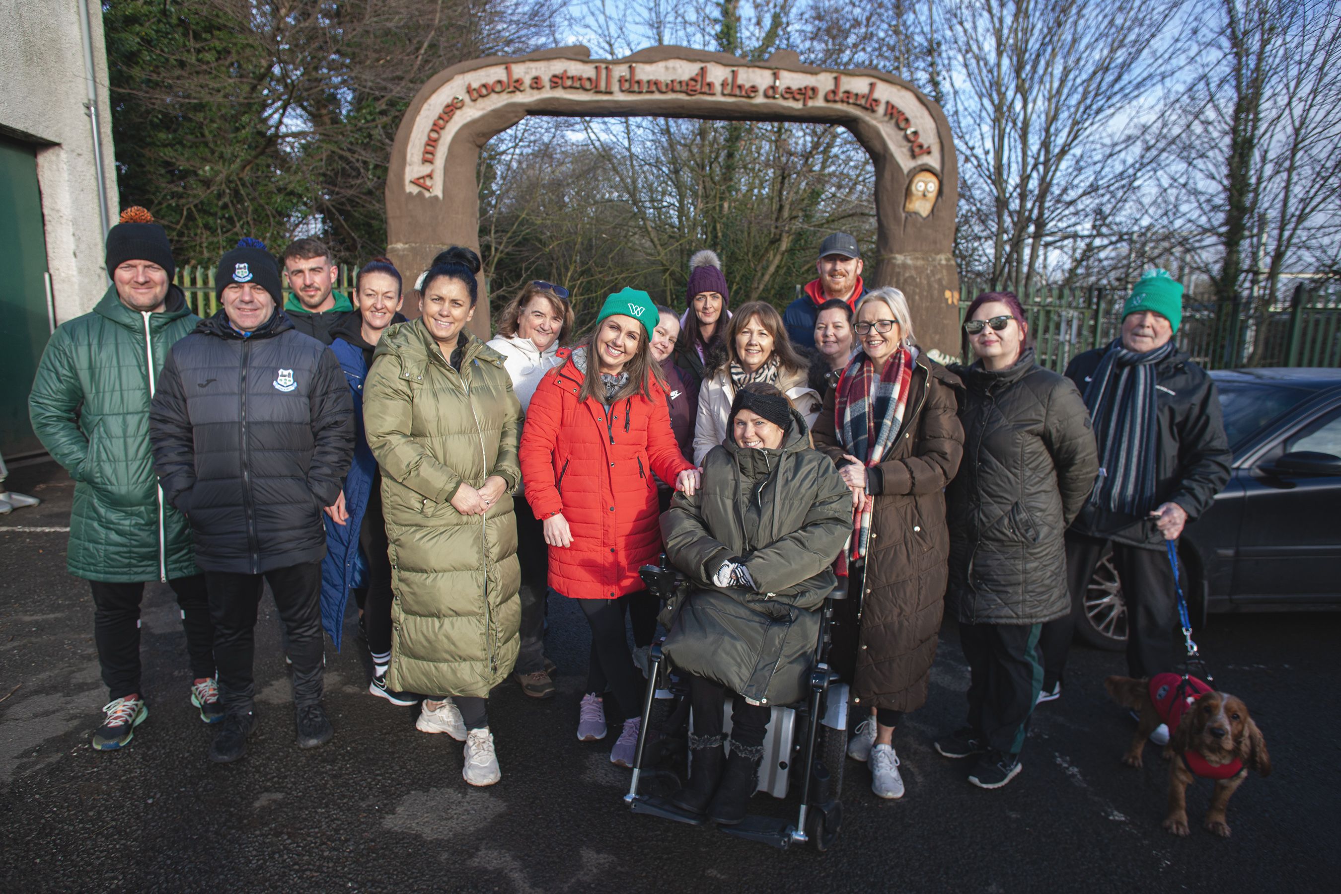 FRESH AIR: West Wellbeing Walk and Talk group at Colin Glen on Friday