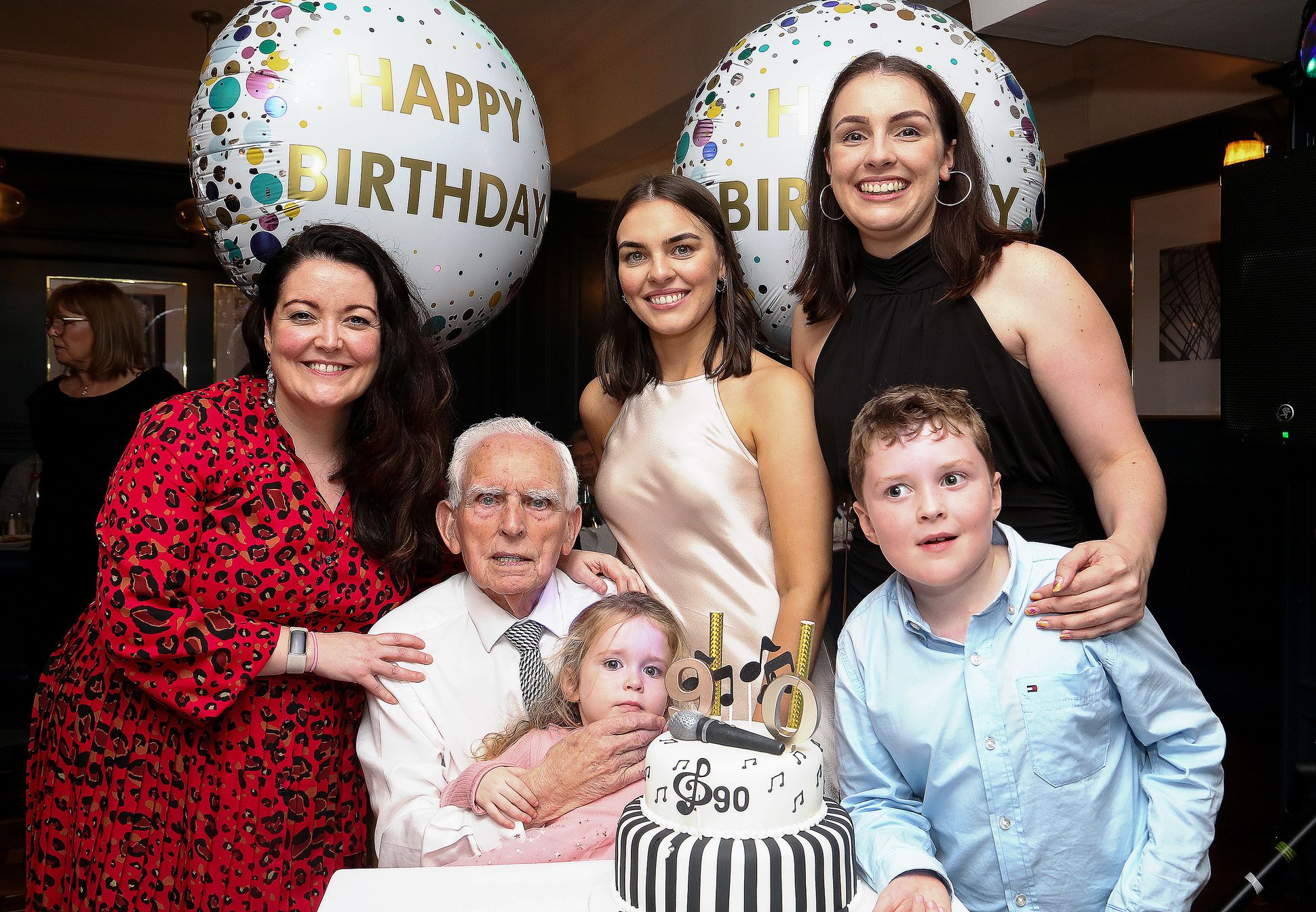 John Smyth with grandchildren Emma Killen, Elizabeth and Catherine Brush and great grandchildren Jonah and Matilda Killen