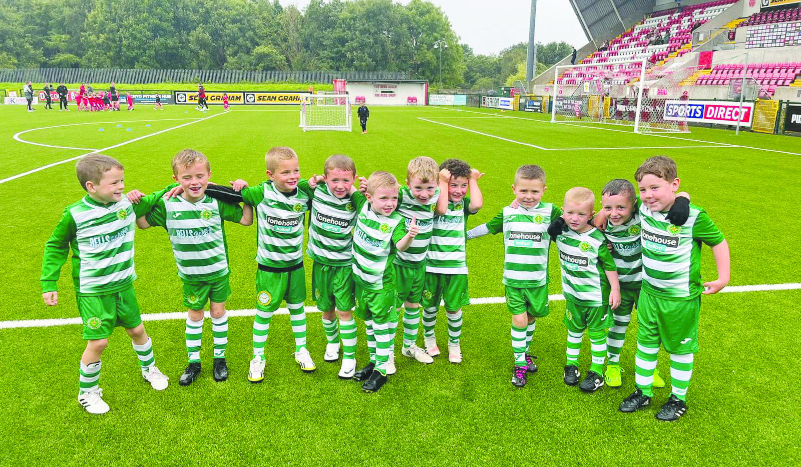 Some of the young DC players during the FonaCab Development League games at Solitude