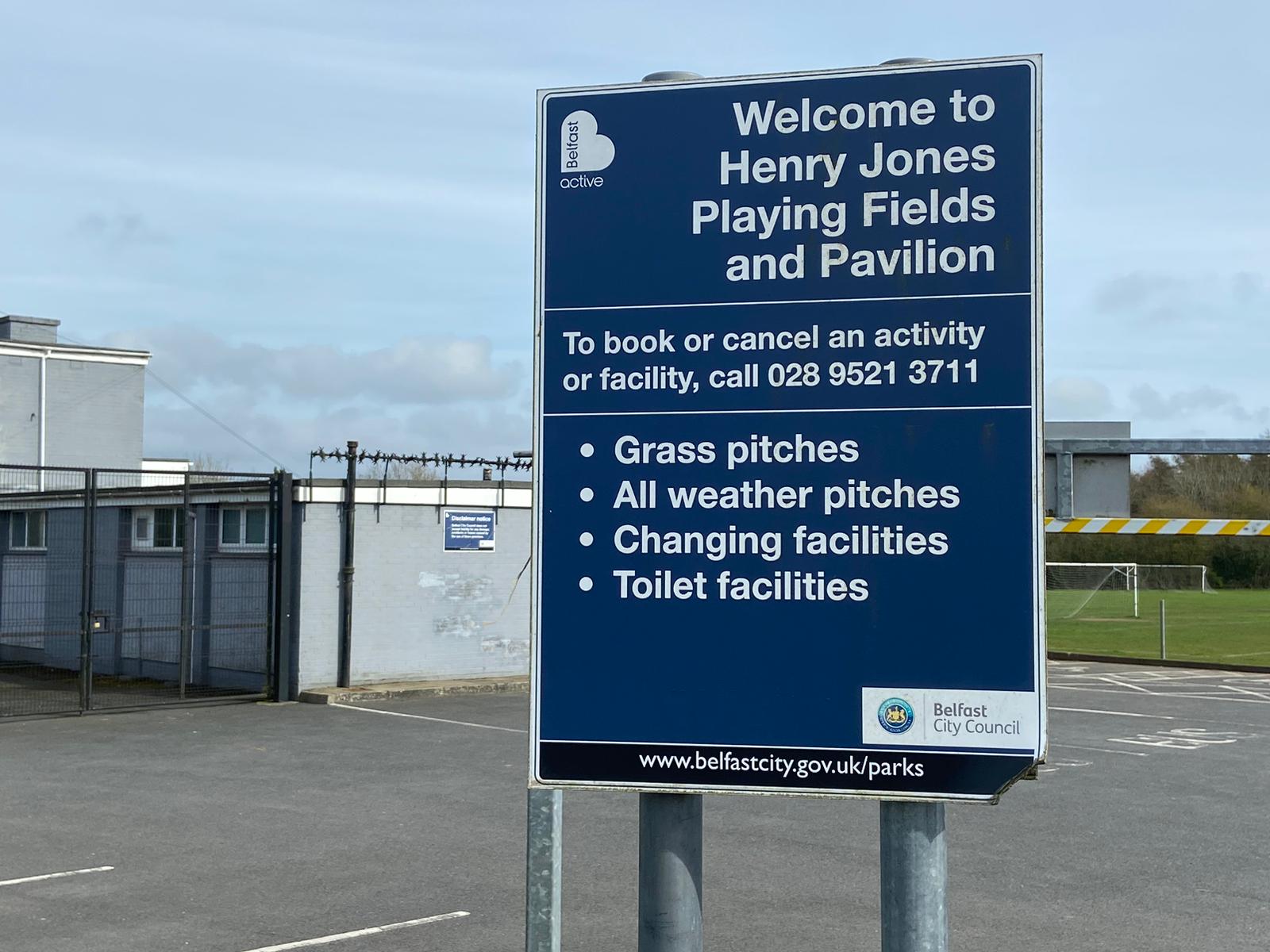 SECURITY MEASURES: Henry Jones Playing Fields
