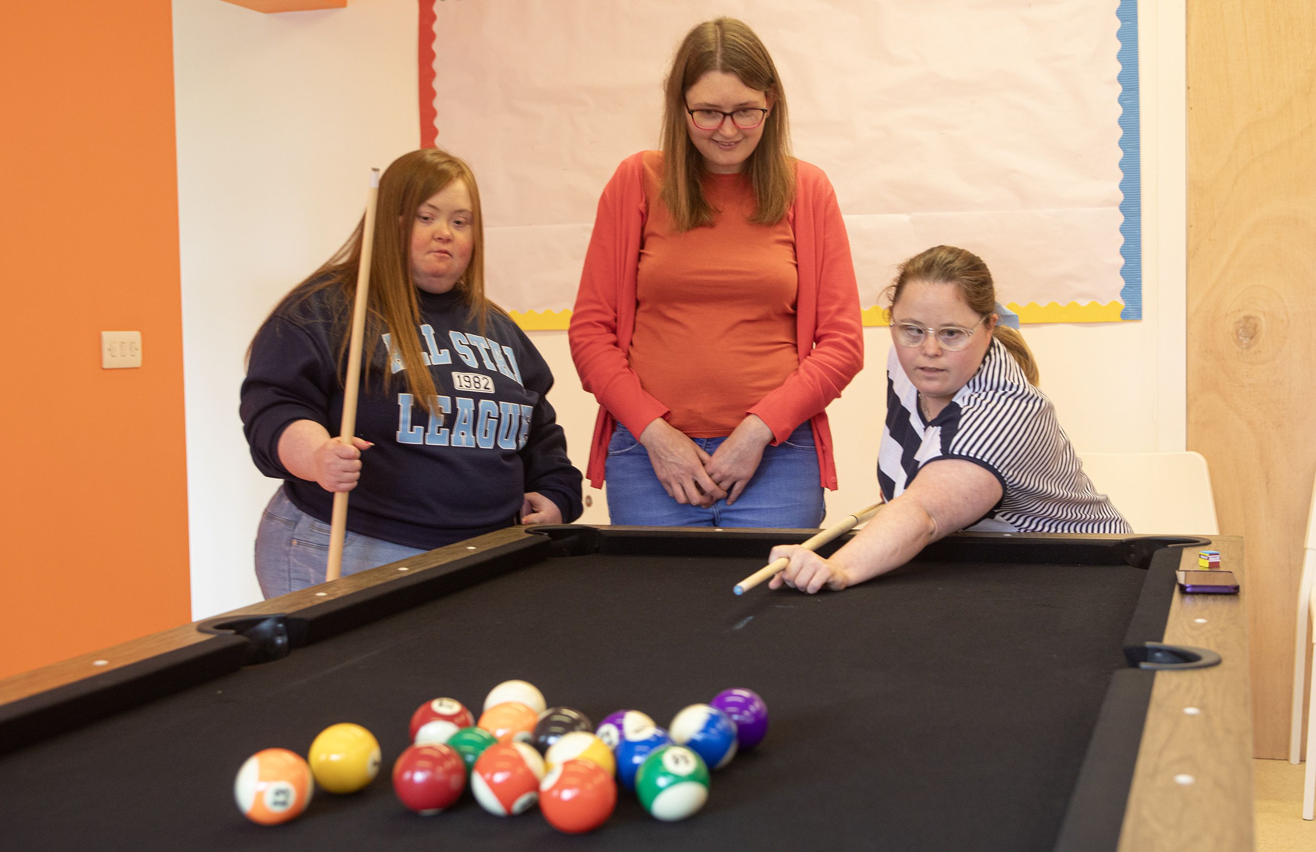 HAPPY DAYS: Sarah-Louise McCann, Michelle Stewart and Kirsty Devlin at the Open Day