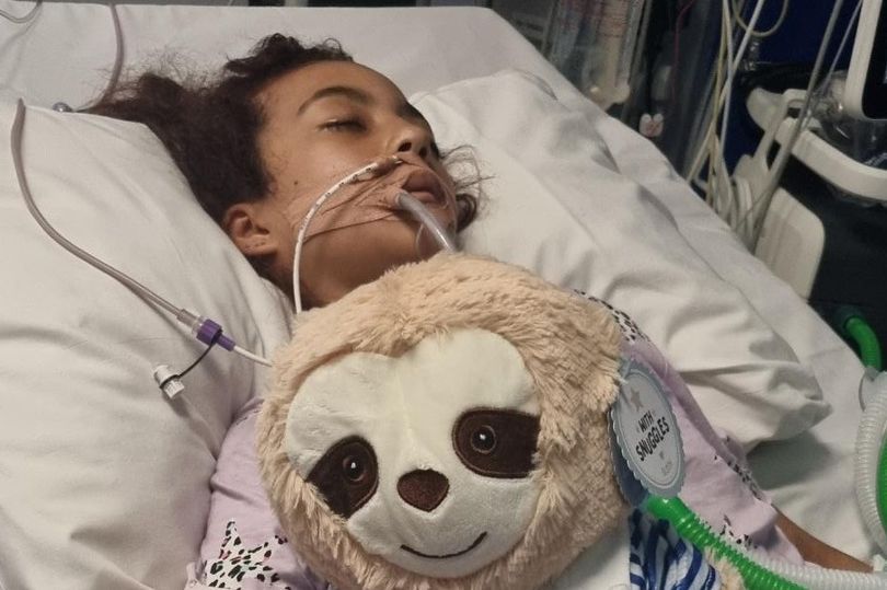 COMA: Sarah (12) was taken to hospital after an asthma attack, lung infection and vaping left her unable to breathe