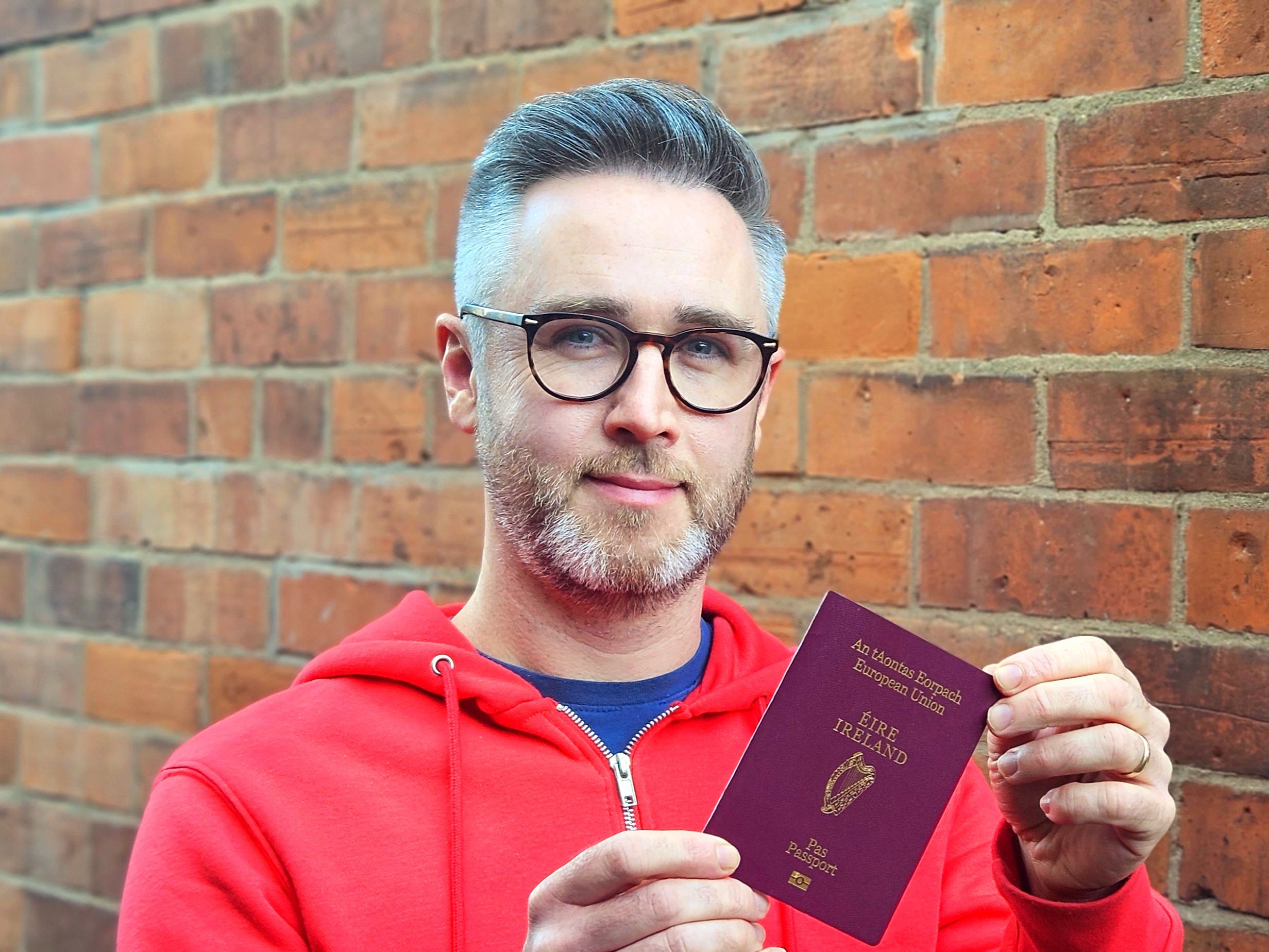 LOCATIONS: SDLP Councillor Gary McKeown with an Irish passport