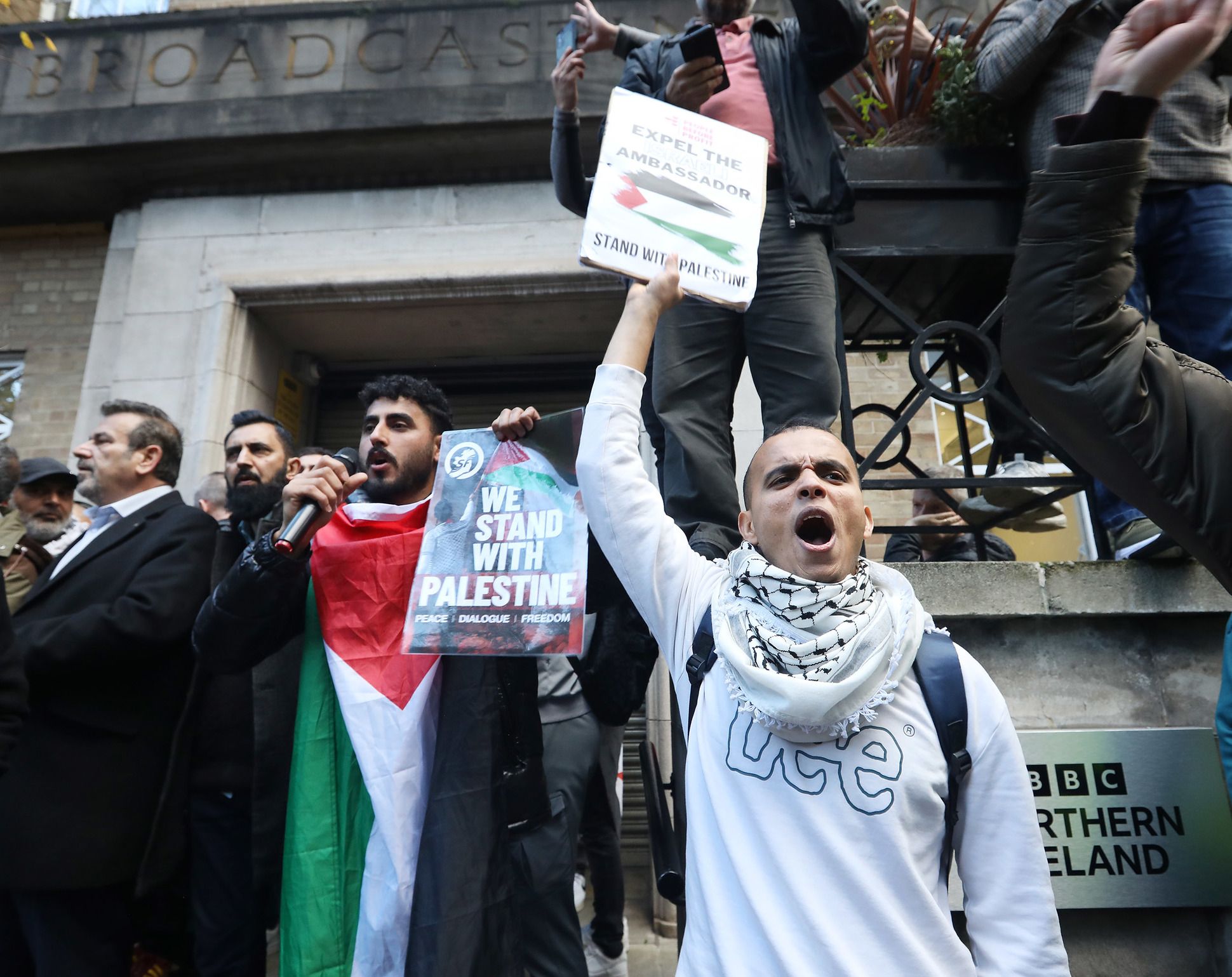 PALESTINE: Thousands marched from City Hall to the BBC Headquarters to protest against their coverage of the attacks on Gaza