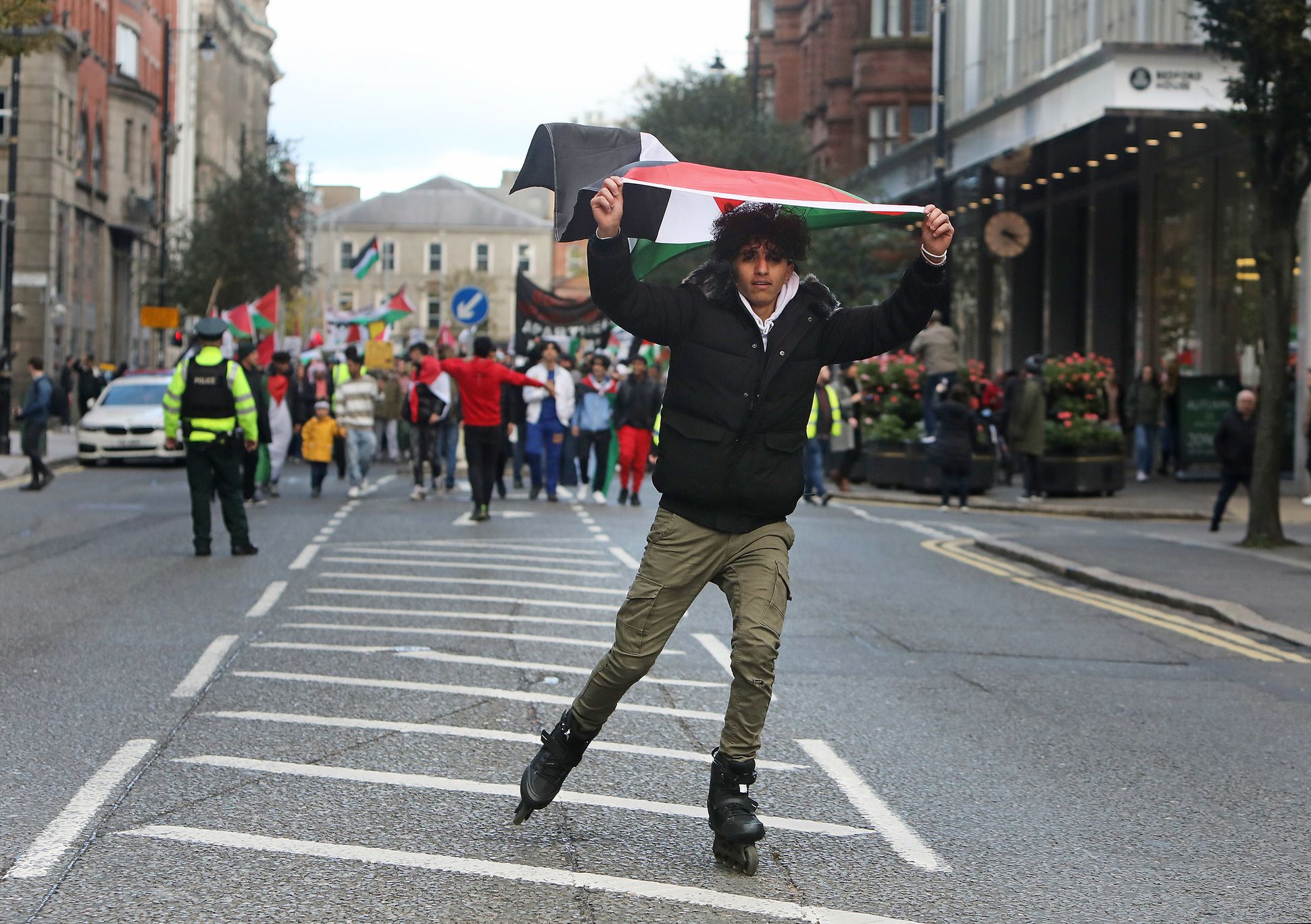 PALESTINE: Thousands marched from City Hall to the BBC Headquarters to protest against their coverage of the attacks on Gaza