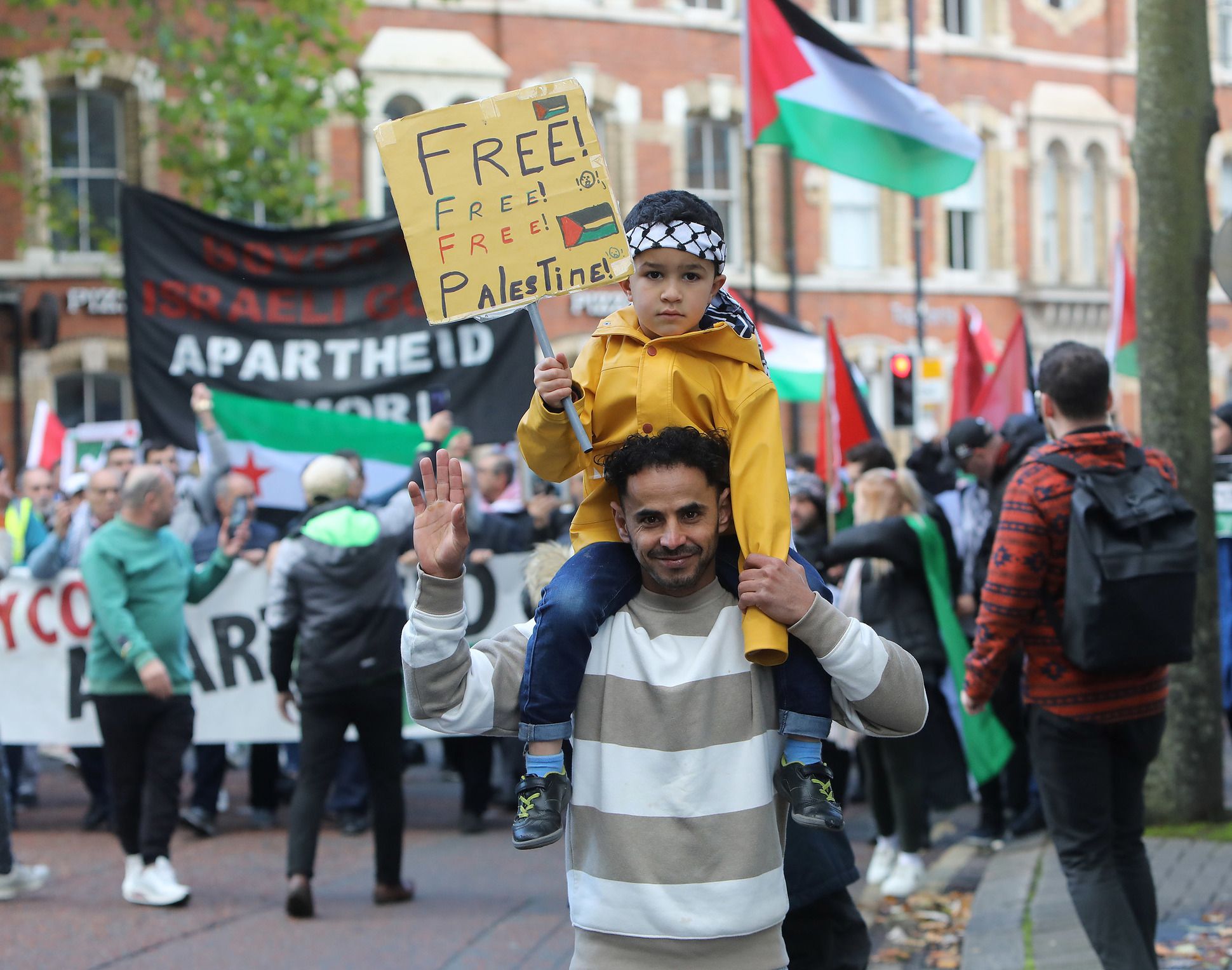 PALESTINE: Thousands marched from City Hall to the BBC Headquarters to protest against their coverage of the attacks on Gaza