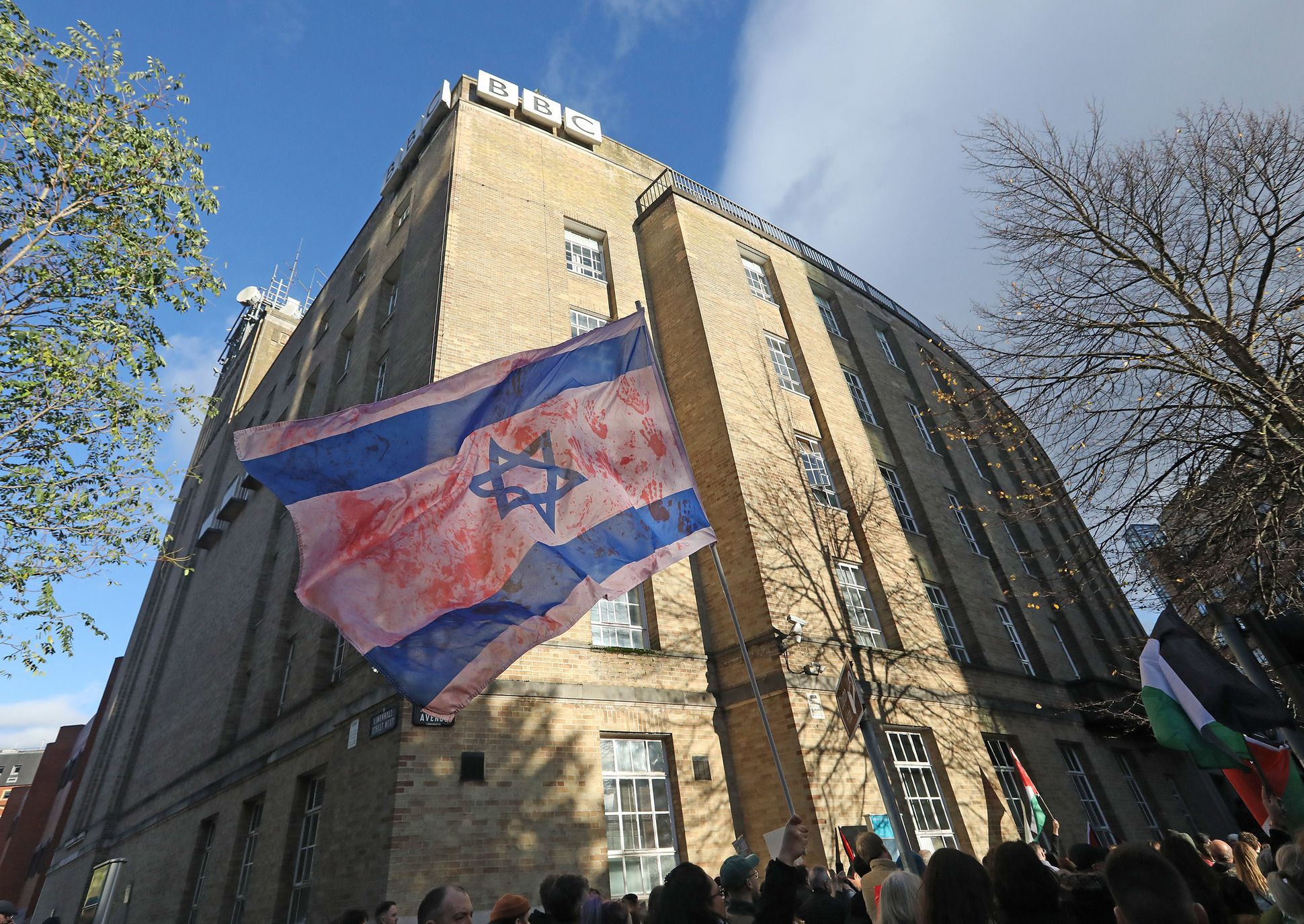 PALESTINE: Thousands marched from City Hall to the BBC Headquarters to protest against their coverage of the attacks on Gaza