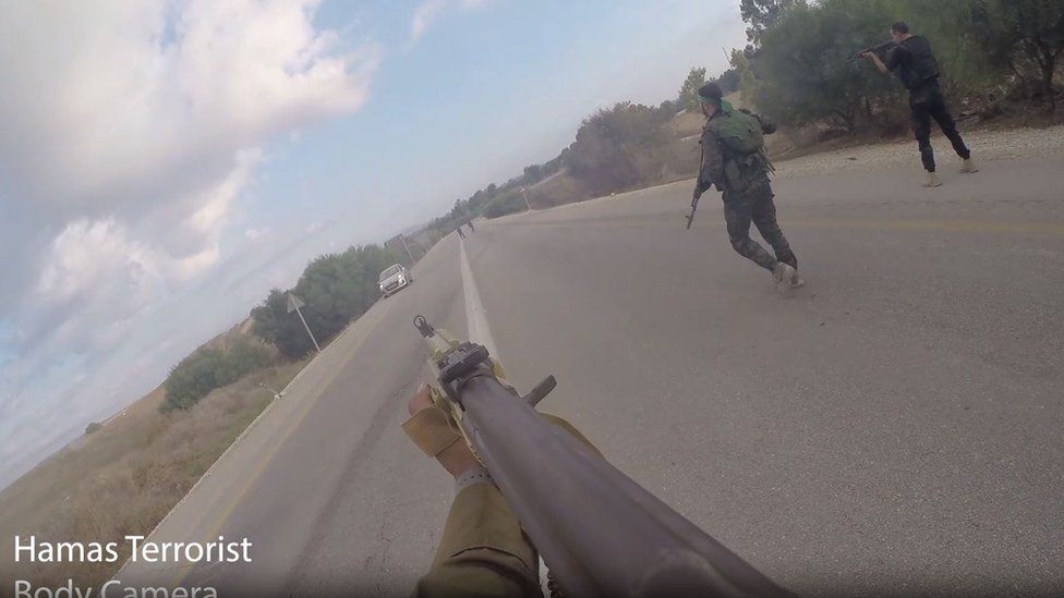 INCURSION: Israel has released bodycam footage of Hamas fighters who crossed the border