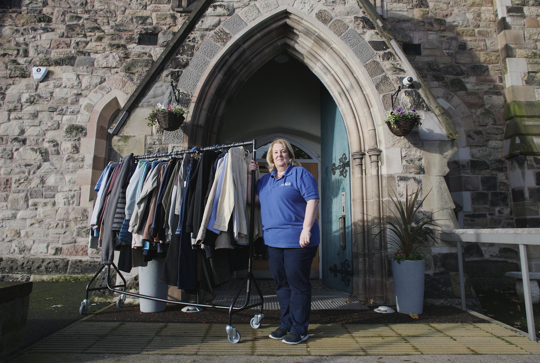 HOMELESS SUPPORT: Linda Duffy from the Clothes For All Homeless Project at the 174 Trust