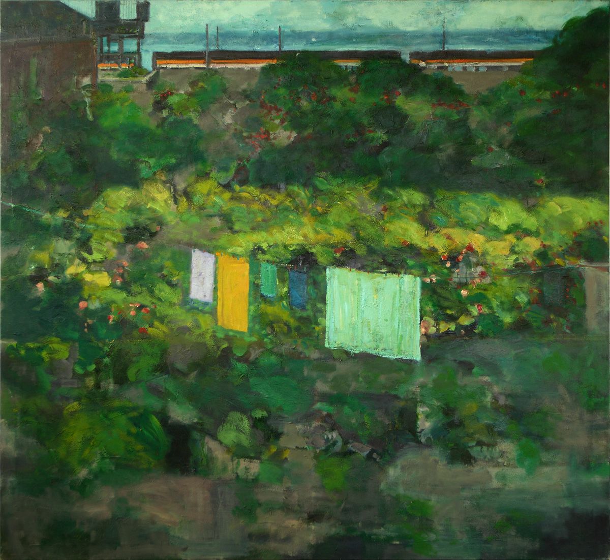 LIGHT AND GLORY: Clement McAleer\'s \'The Railway Station Master’s Garden\', oil on canvas