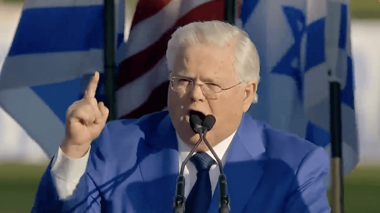 SPEAKER: Televangelist John Hagee has some very, ah, interesting thoughts on Hitler and the Jews