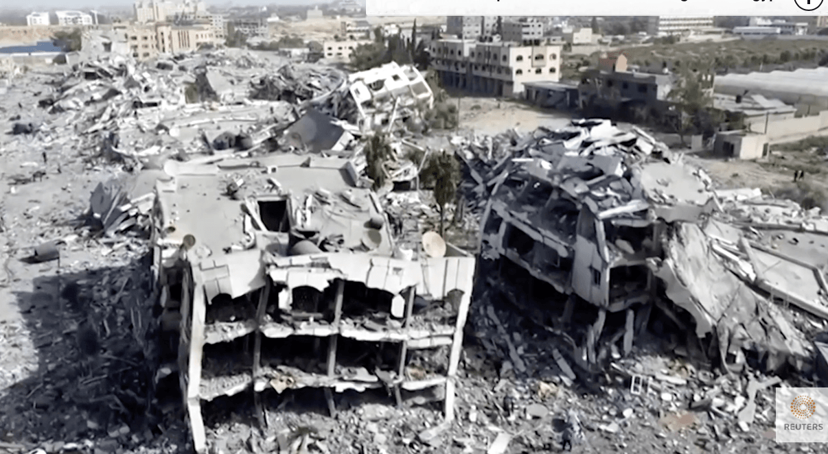 CARNAGE: The destruction of Gaza by Israel is expected to continue after the current pause