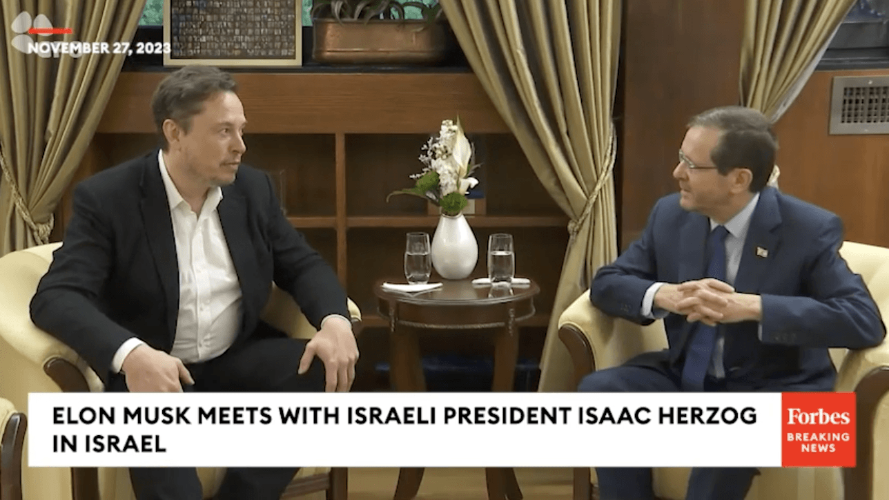 PALS: Elon Musk and Isaac Herzog