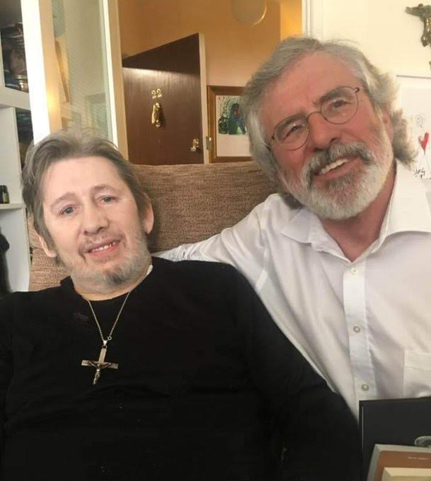 MEETING: Gerry Adams with Shane MacGowan as the legendary singer-songwriter\'s health failed 