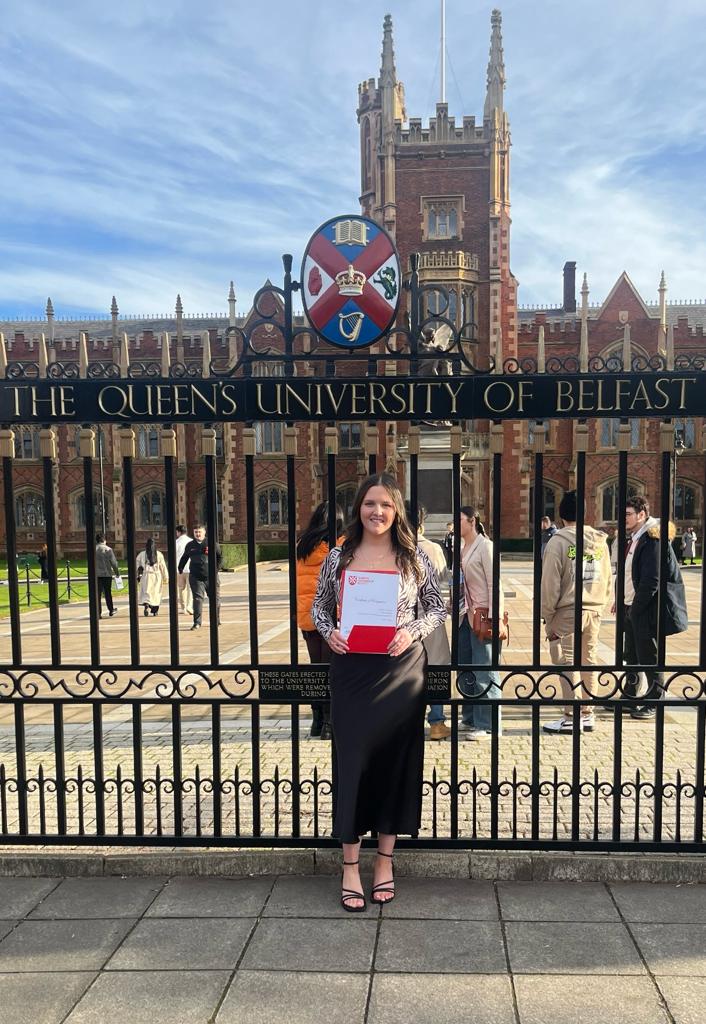 ON THE MOVE: Tierna Quinn after her graduation last week at Queen\'s University