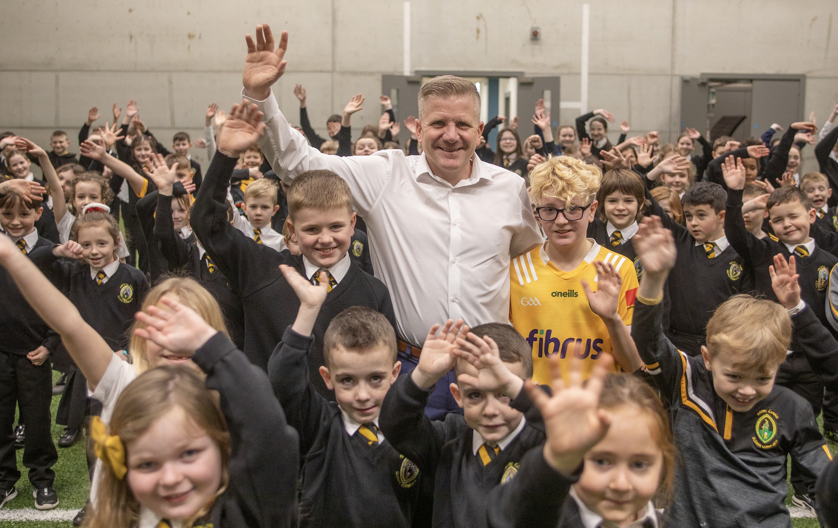 FÁILTE: Children and Young People\'s Commissioner Chris Quinn at Gaelscoil Éanna 