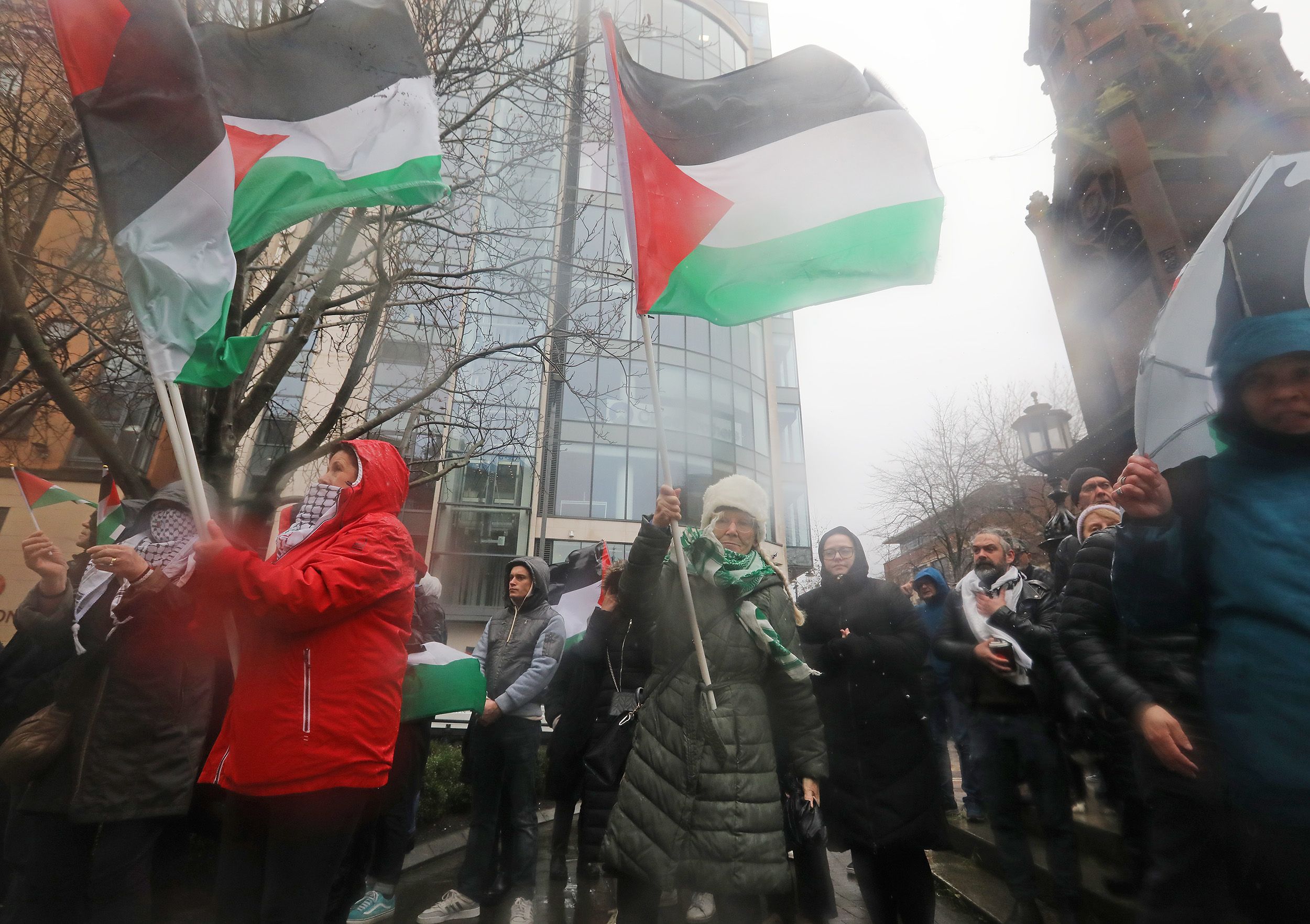 NO MORE: There were more demonstration in Belfast on Saturday in support of Gaza and demanding a ceasefire