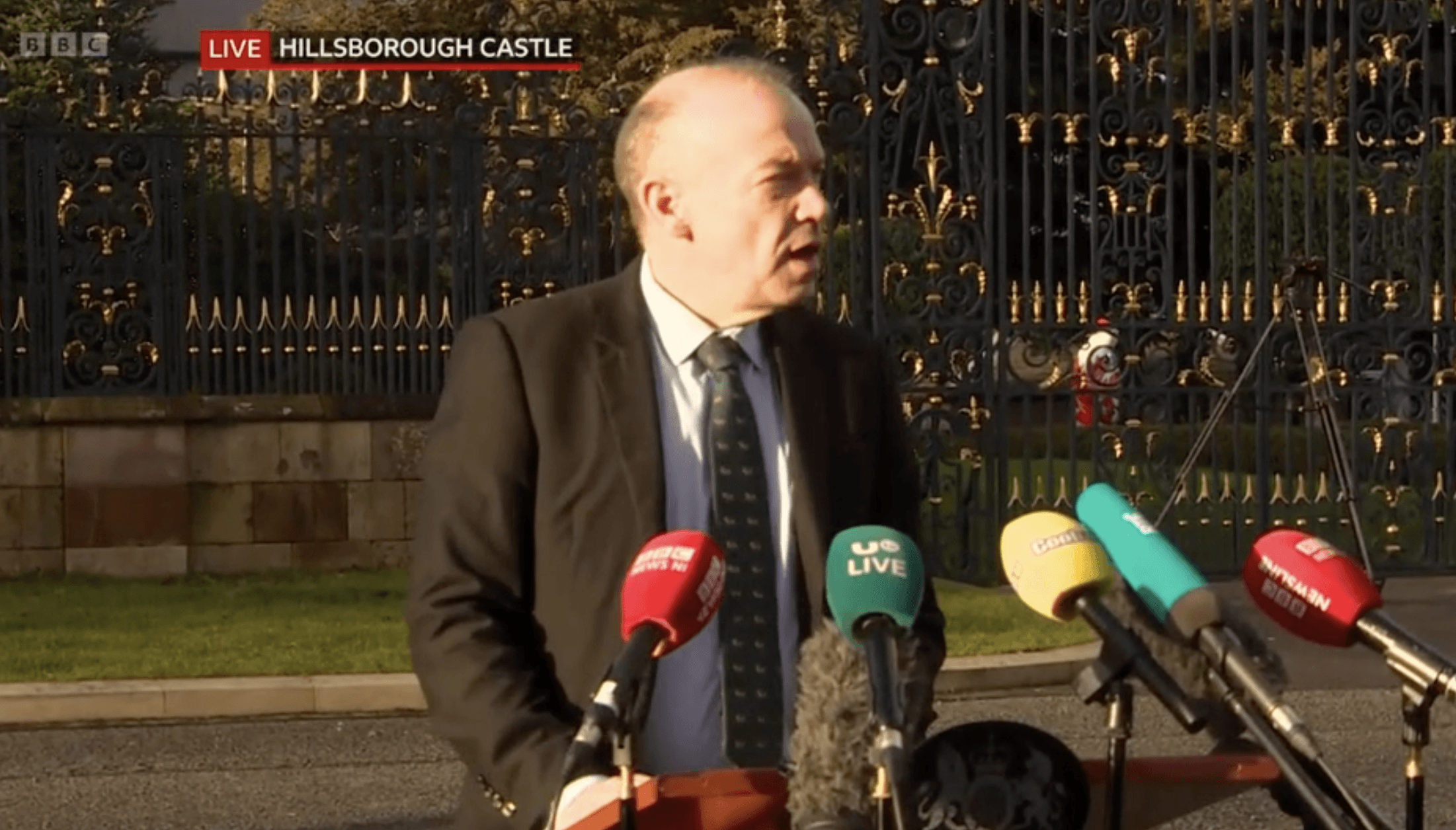 UNENDING TALKS: Secretary of State Chris Heaton-Harris outside Hillsborough Castle after the latest discussions on Tuesday