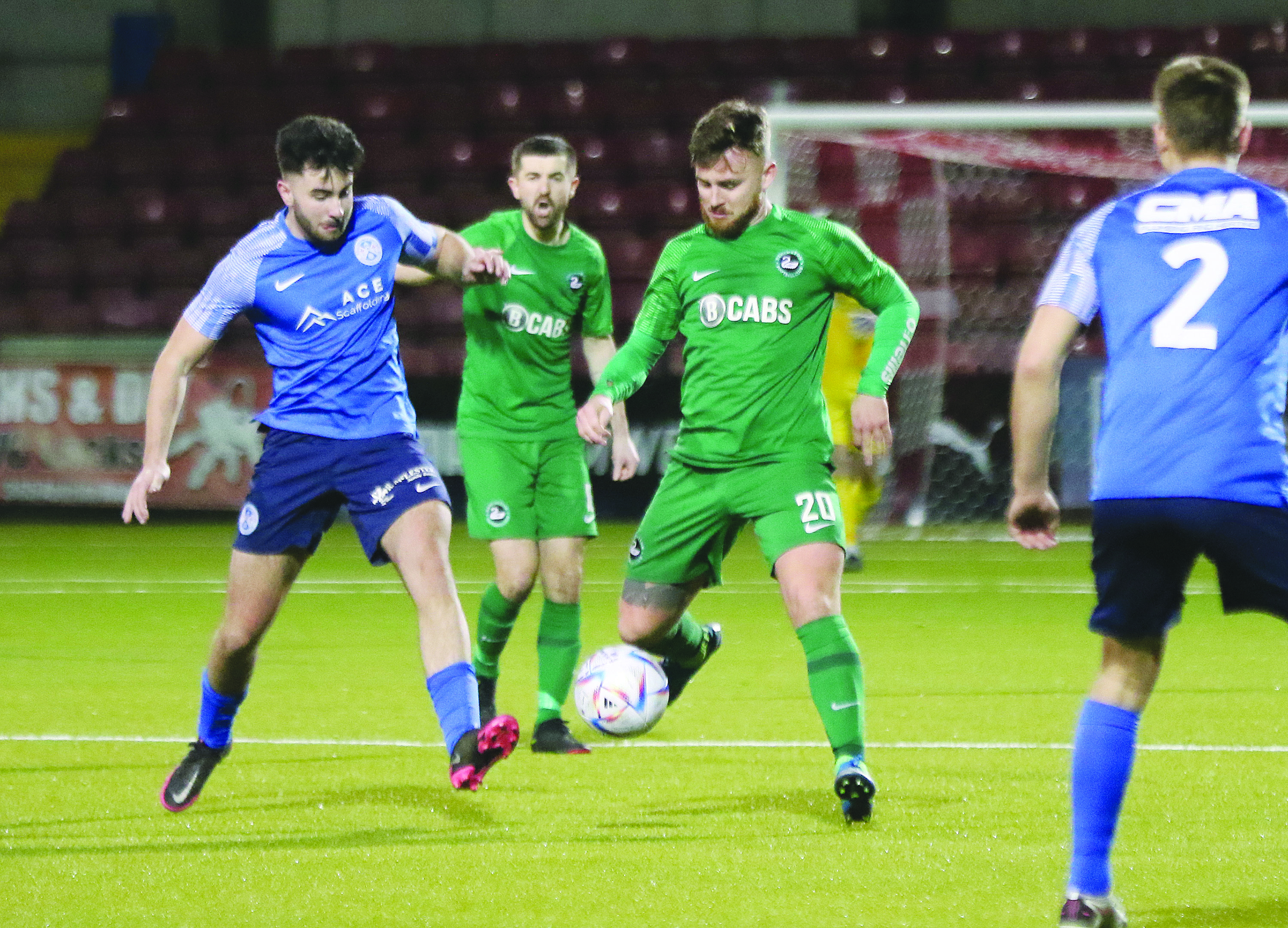 Newington defeated Ballymoney United in early January and will look to get the better of Ballymena United on Saturday to reach the quarter-finals