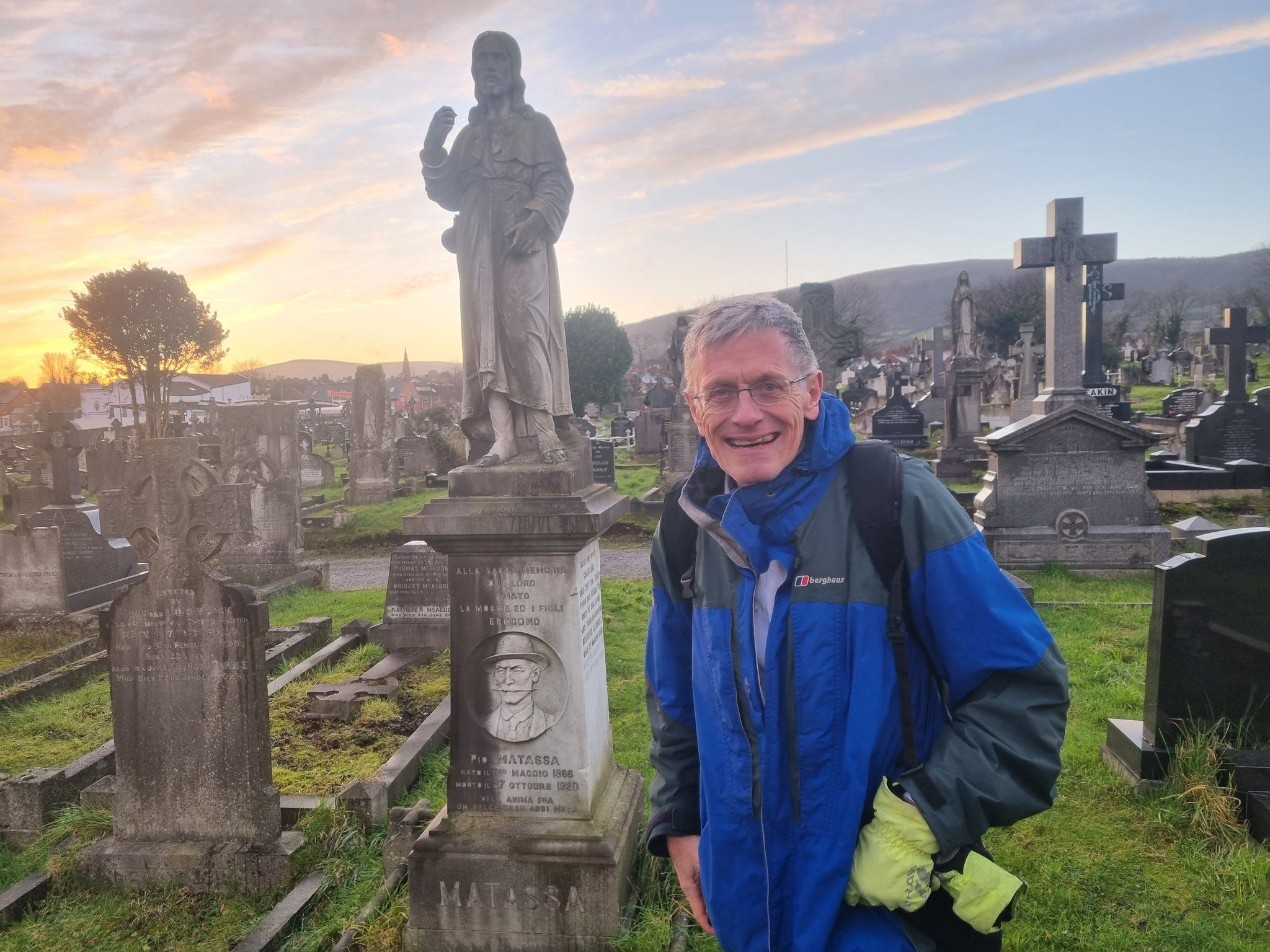 TOUR: Internationally renowned travel expert Simon Calder and his wife Charlotte were taken on a toured of the City and Milltown Cemeteries