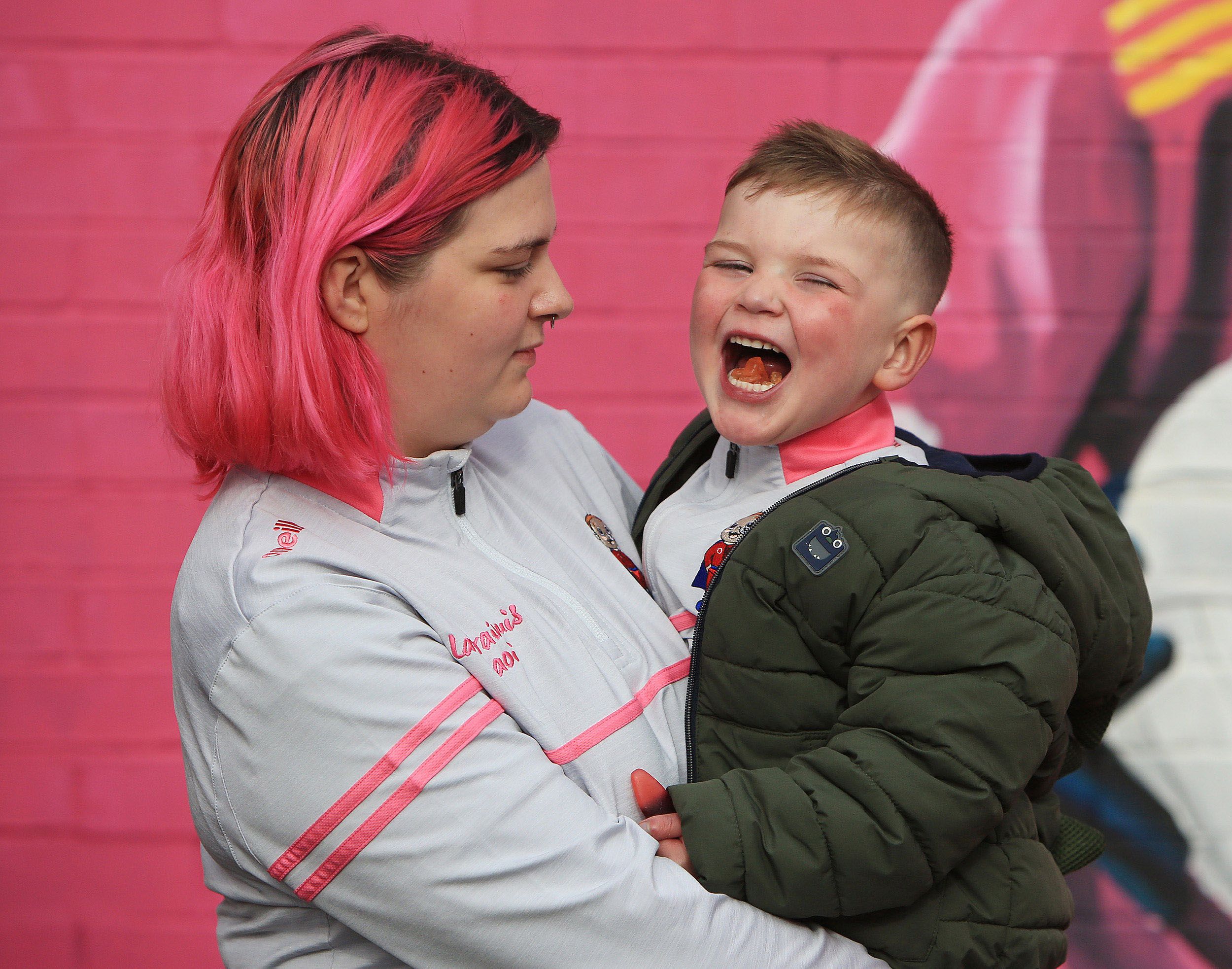 ABANDONED BY DUP: Little Daithí with mum Seph