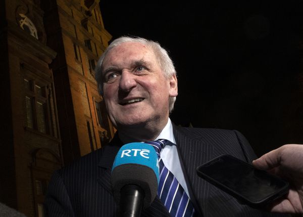 BACK TO THE FUTURE: Former Taoiseach Bertie Ahern arriving at the Clayton Hotel for his political renaissance