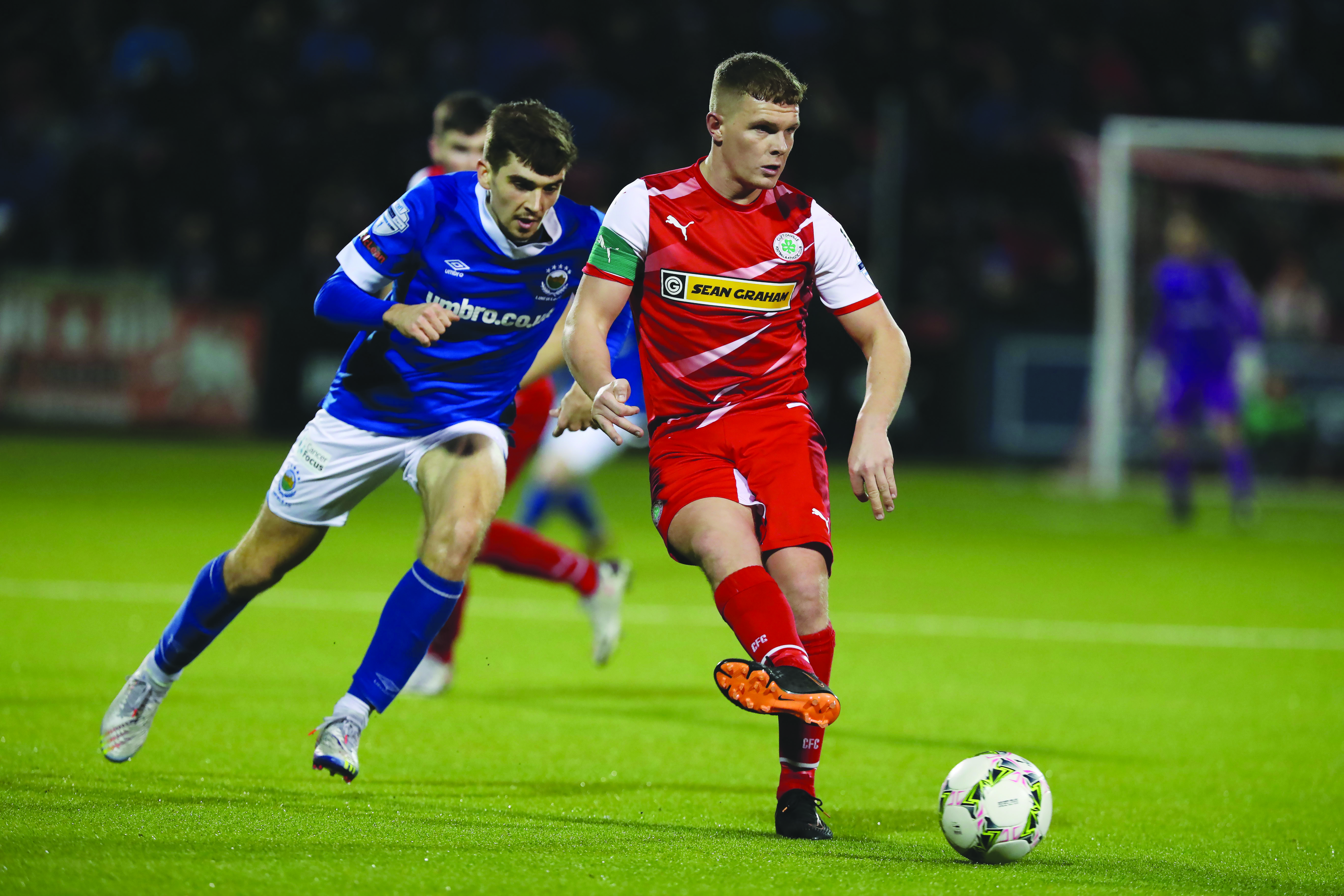 Levi Ives is an injury doubt for Cliftonville’s trip to Larne on Saturday with a quad injury
