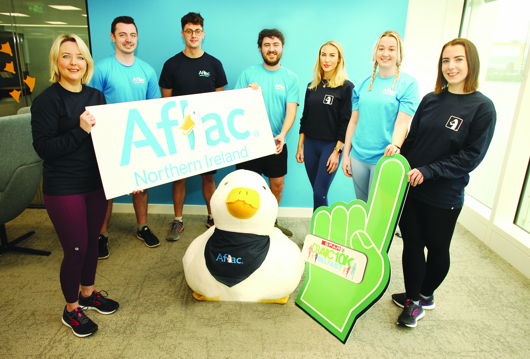 Staff at Aflac NI are gearing up for the SPAR Craic 10k