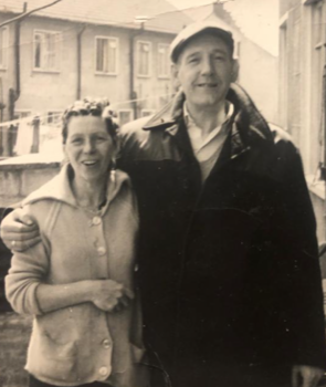 GOOD TIMES: Paddy Flynn with his wife Jean