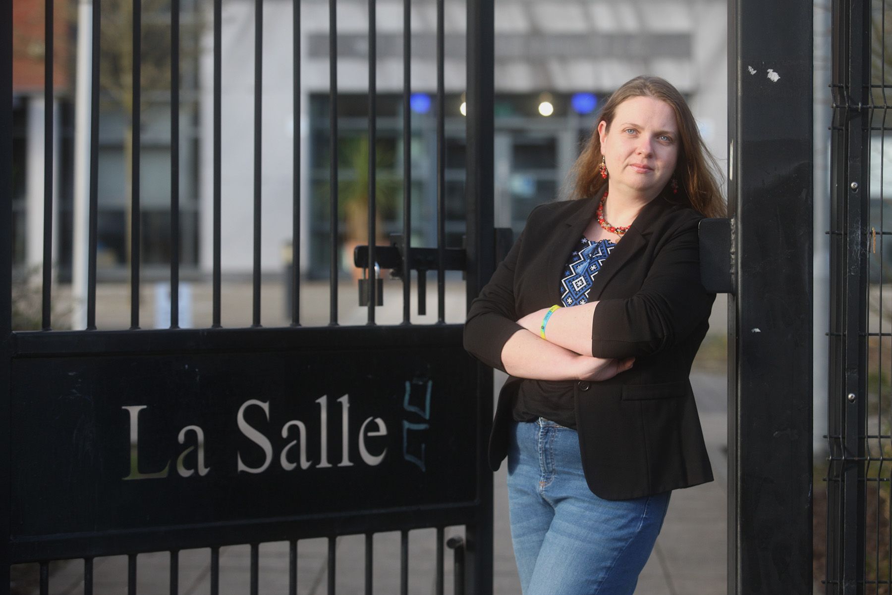 NEW LIFE: Olena Davydova works as a teaching assistant at De La Salle College