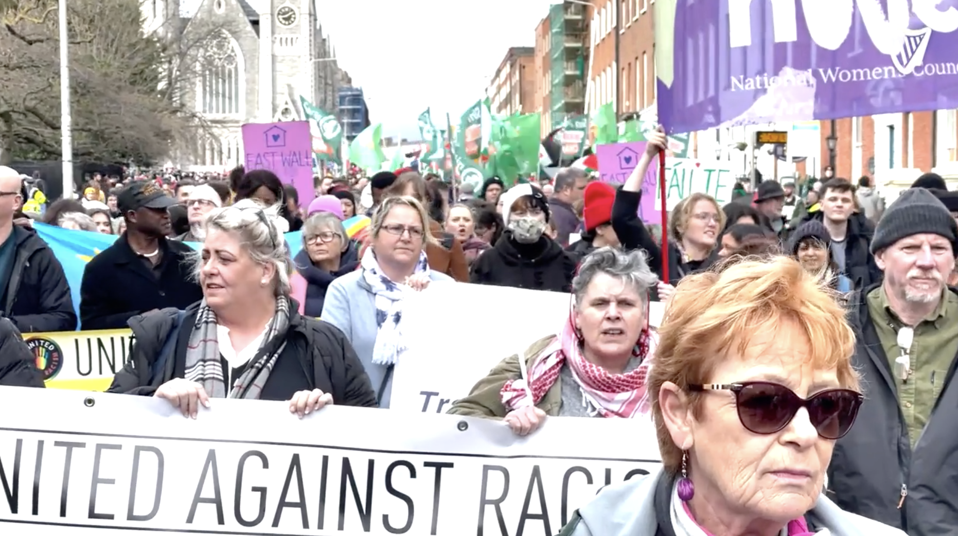 SUPPORT: Tens of thousands turned out in Dublin to oppose the \'Ireland is full\' narrative