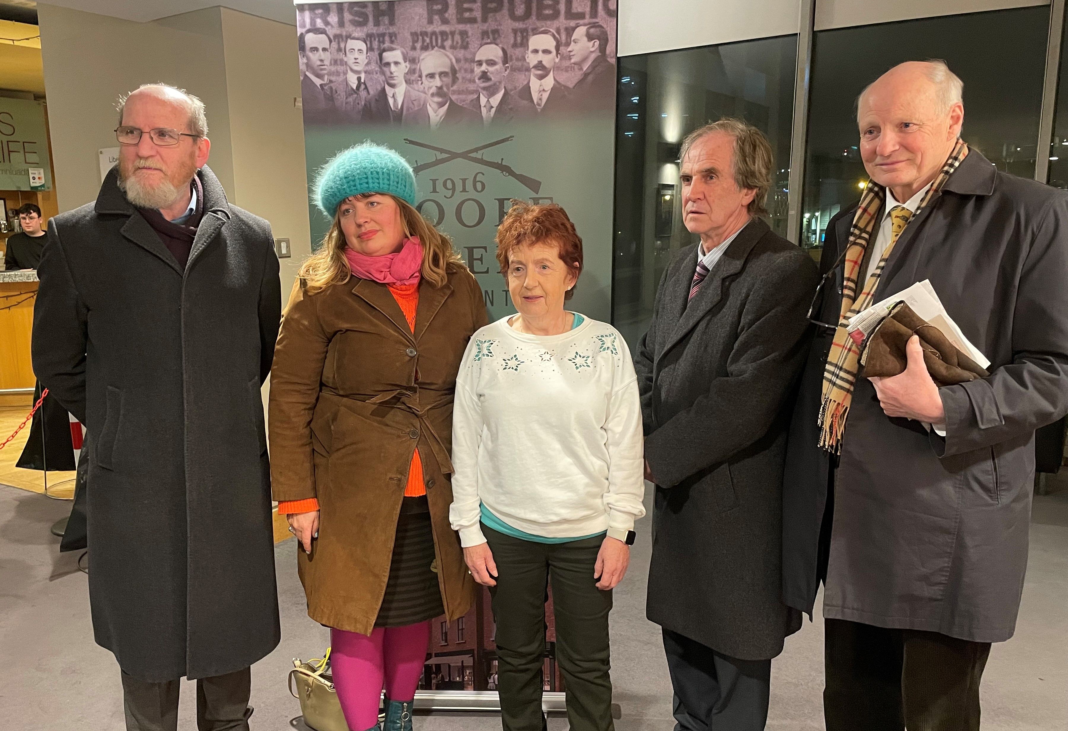 Éamonn Ceannt, Donna Cooney, Christina McLoughlin, James Connolly Heron and David Ceantt