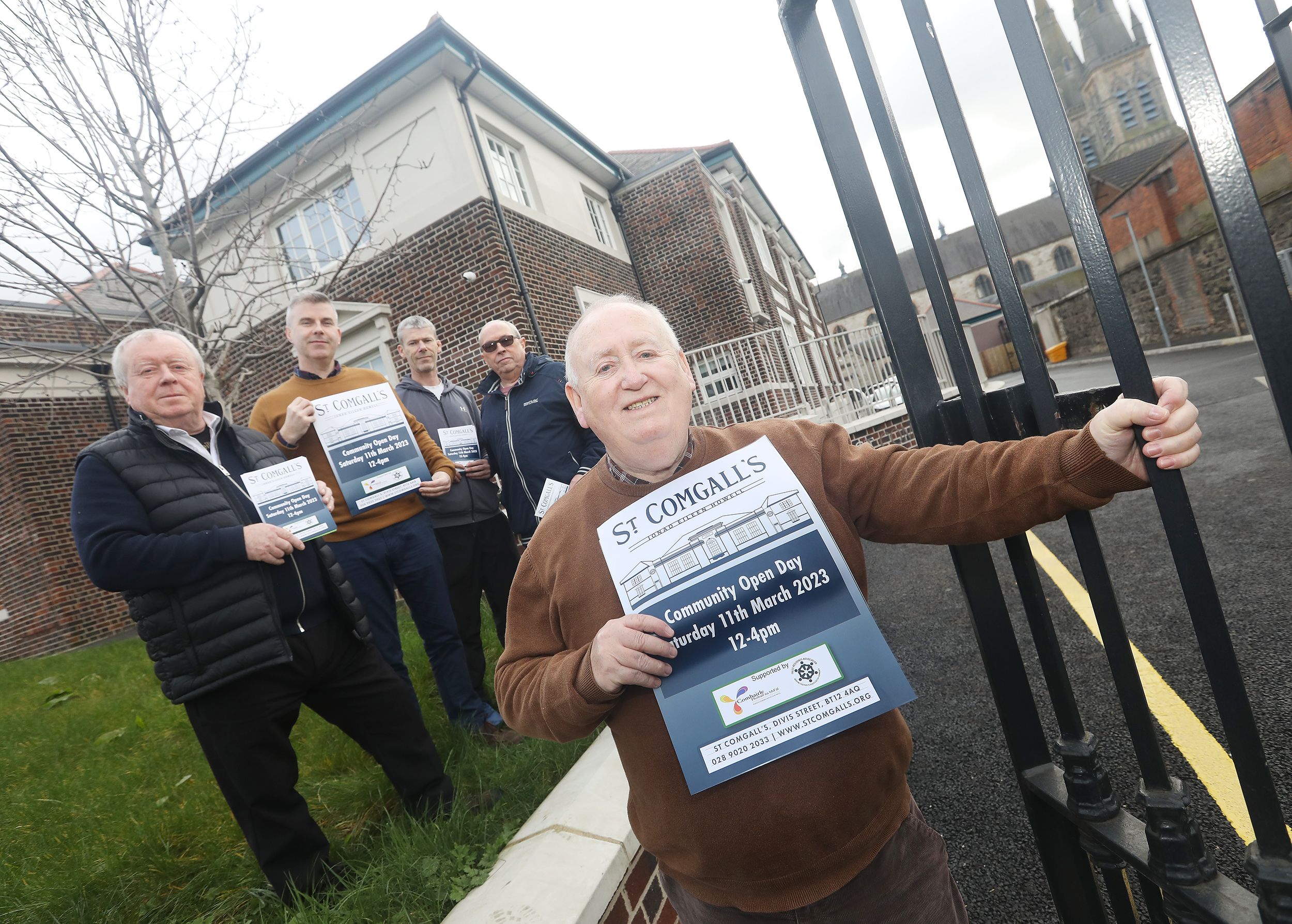 COMMUNITY OPEN DAY: Fra McCann, Steven Corr, John Conway, Robert McClenaghan and Robert McKeown