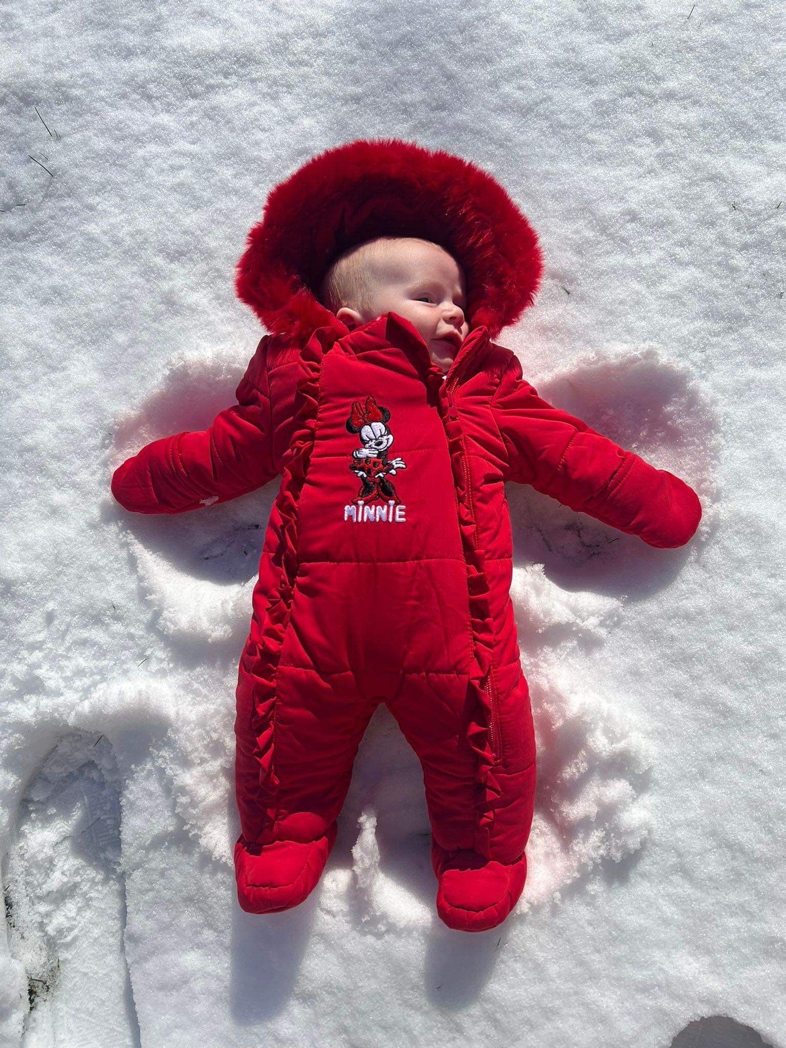 Minnie mouse outlet baby snowsuit