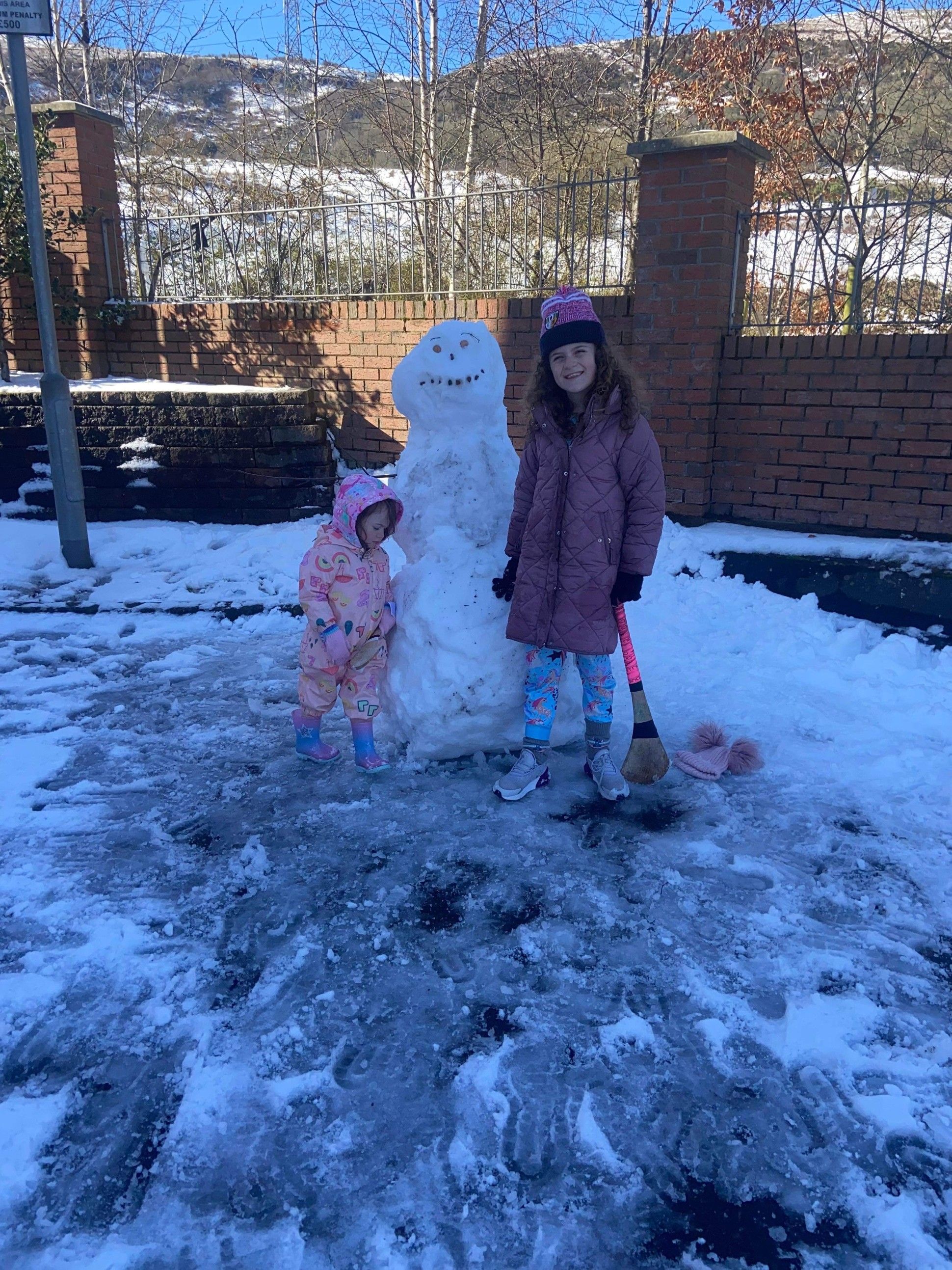 Snowman fun in Ballymurphy