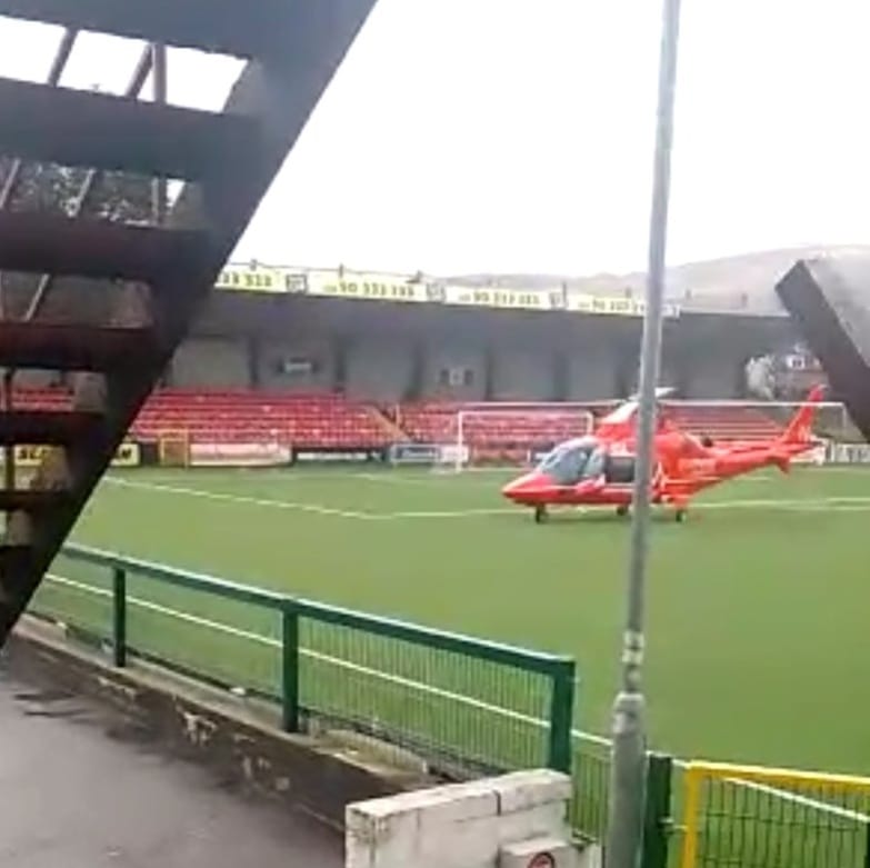 Air ambulance lands at Solitude during Cliftonville Road incident