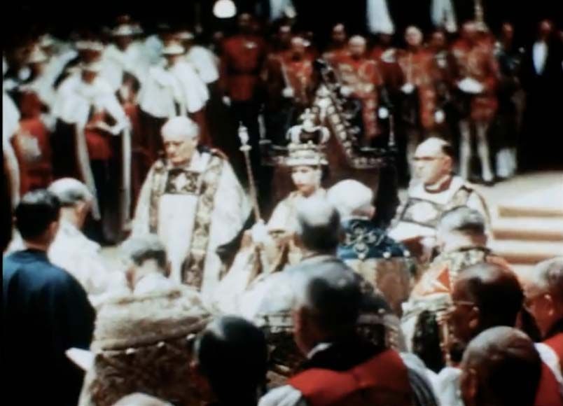 OUT OF DATE: The coronation of Queen Elizabeth II in 1952