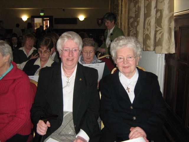 TRIBUTES: Sister Jacqueline O\'Reilly (right) who passed away on Saturday, with Sister Lucina