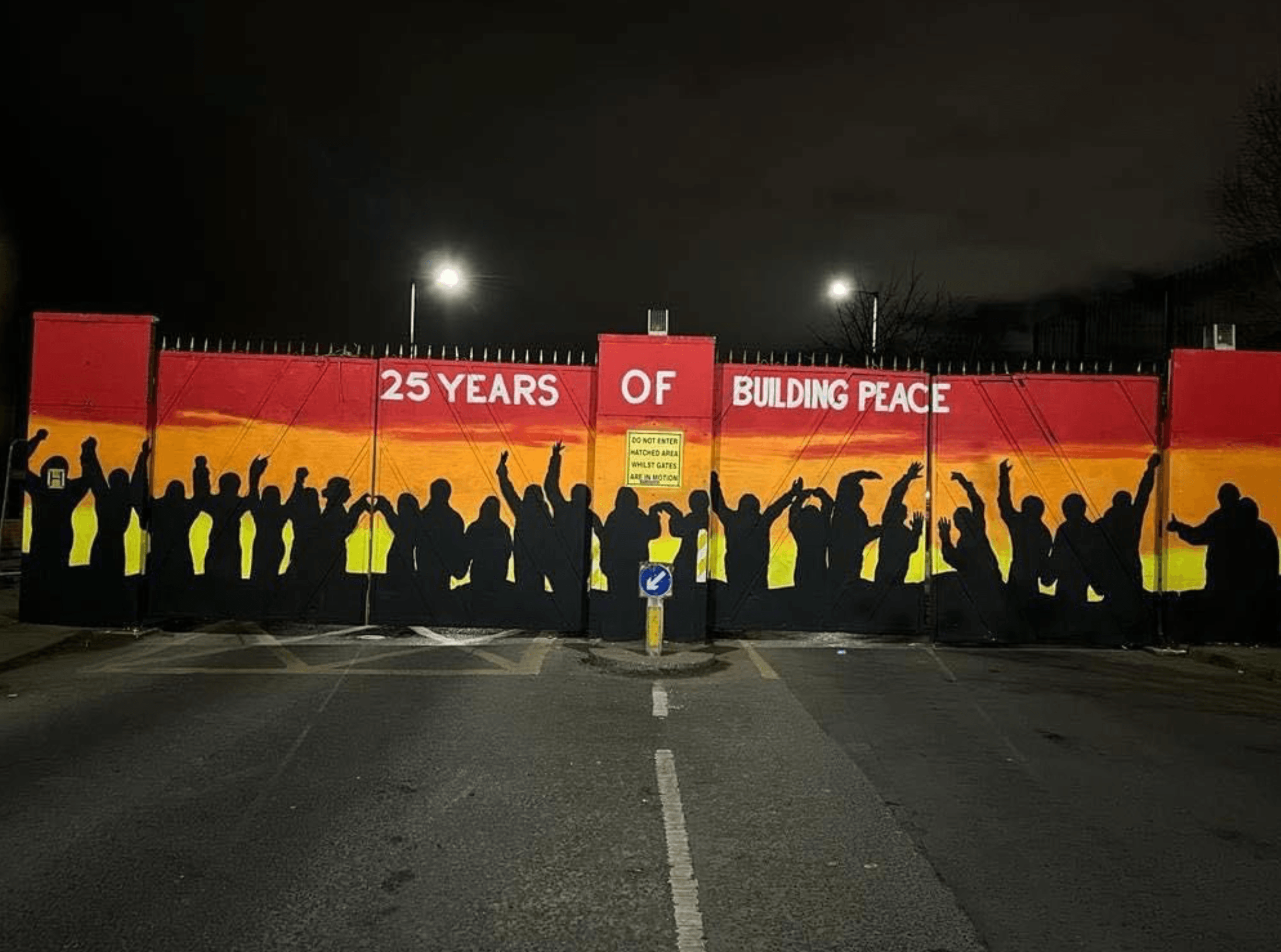 QUESTIONABLE: The new Good Friday Agreement mural at Lanark Way