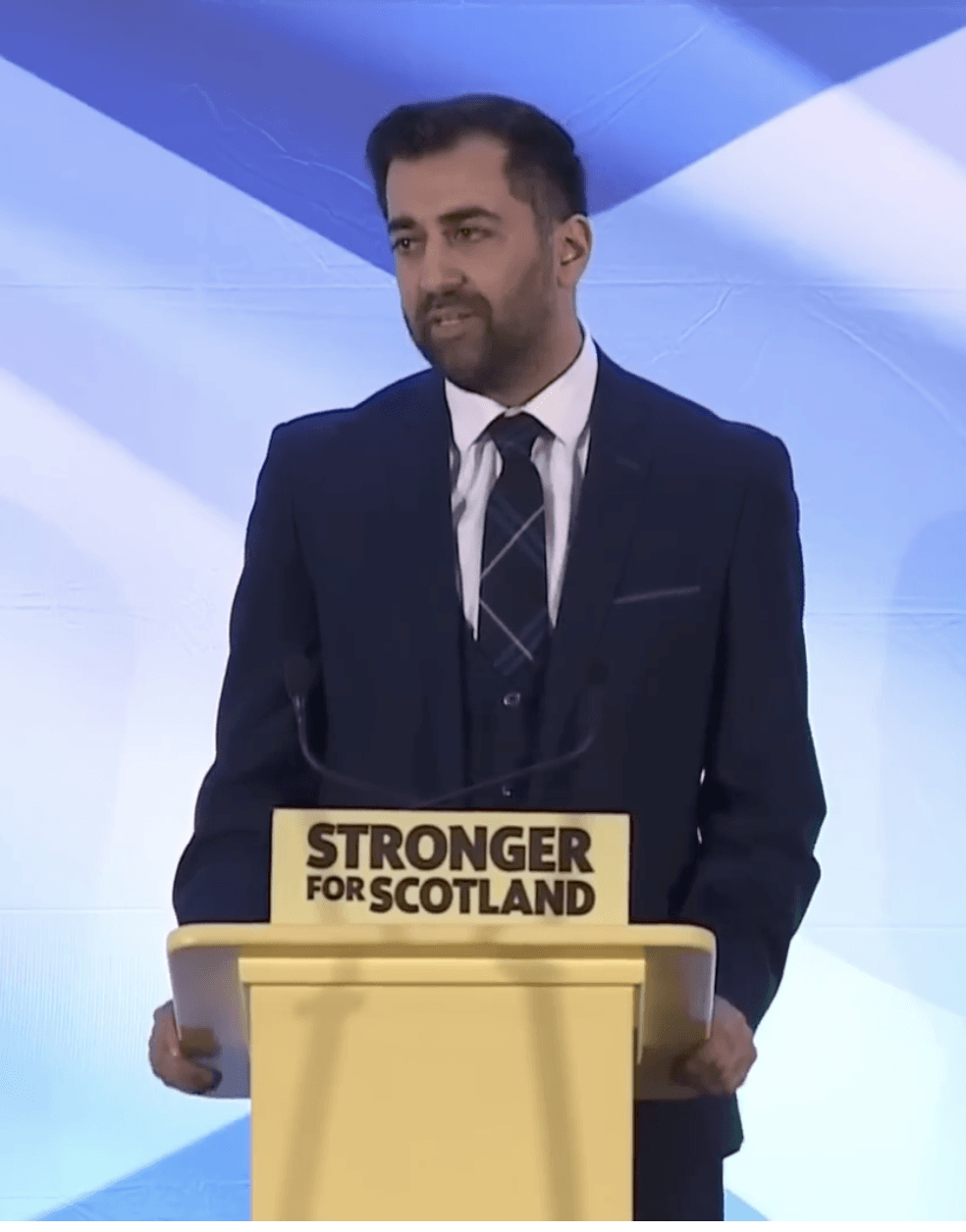 LEADER: Humza Yousaf won the race to lead the SNP after a bitter battle