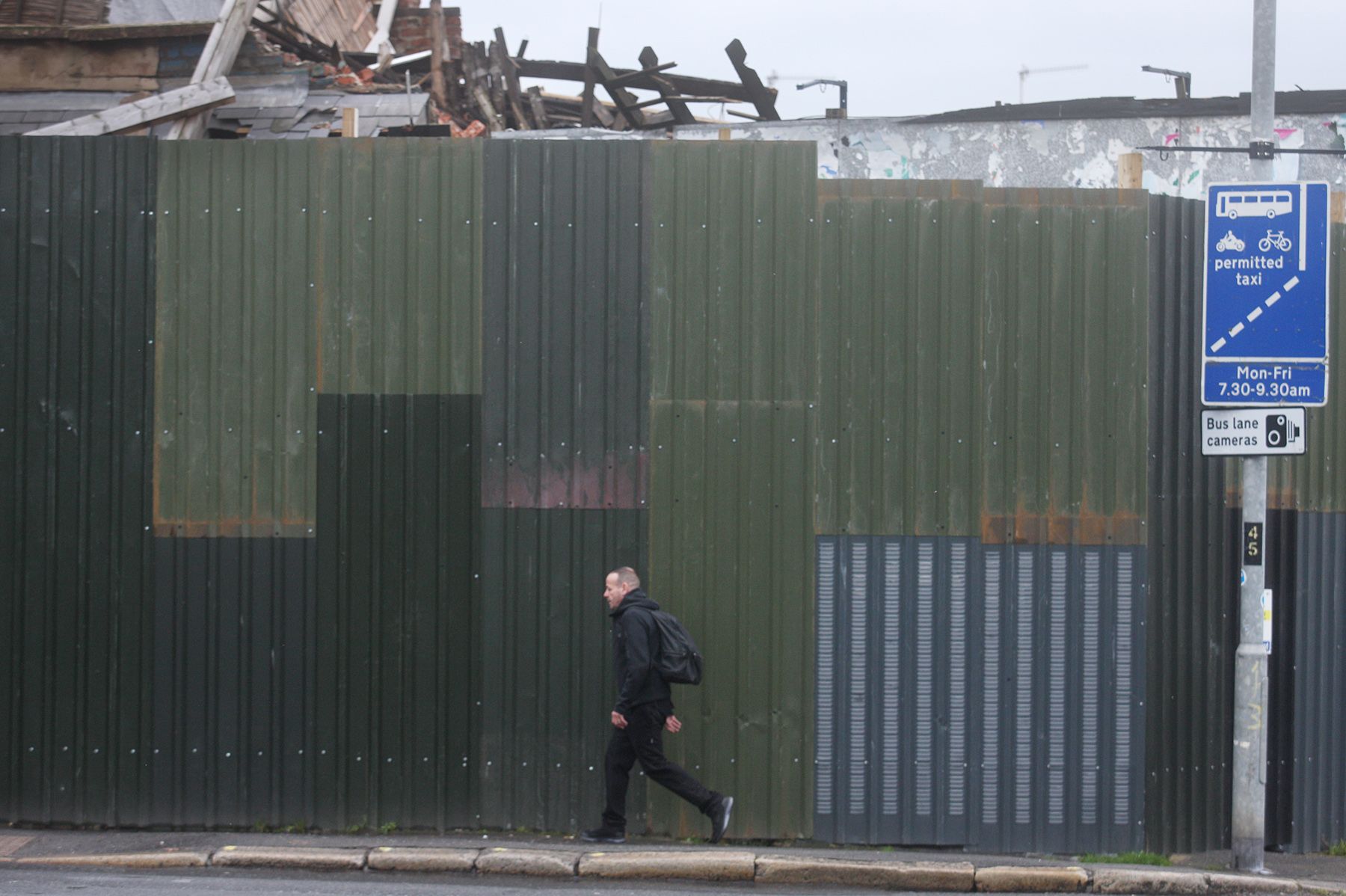 EYESORE: The area around the collapsed building on the Antrim Road/Limestone Road junction remains sealed off