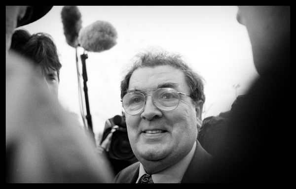 25 YEARS ON: SDLP leader John Hume during negotiations the led to the Good Friday Agreement