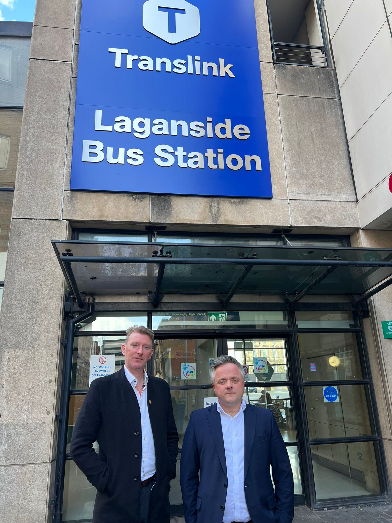 MEETING: SDLP Councillor Carl Whyte with Translink Belfast Area Manager Damian Bannon