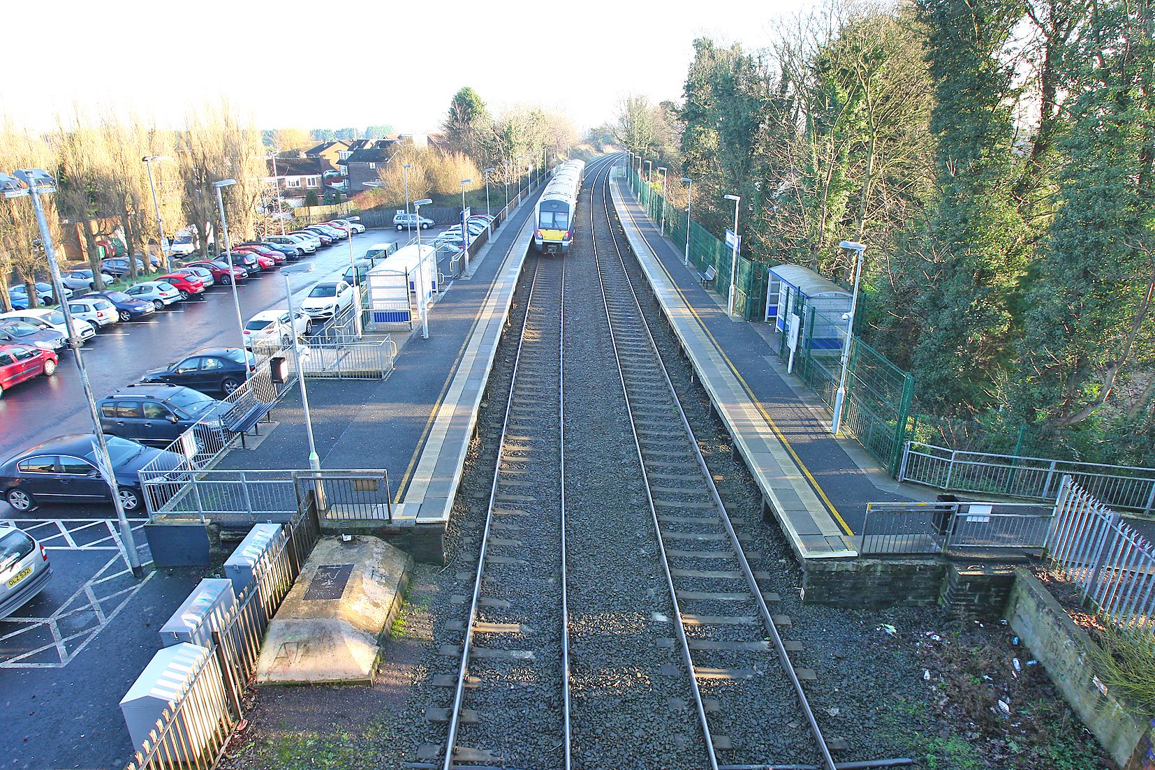 WORK: The railway line at Finaghy