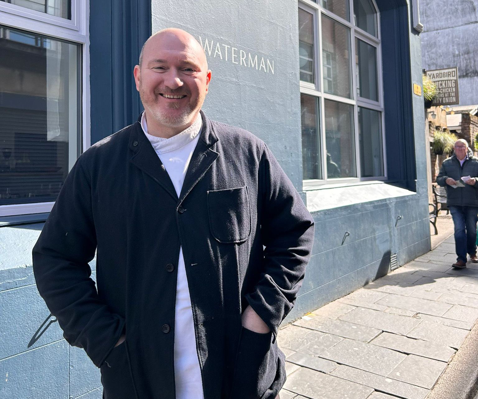 AWARD: Niall McKenna outside Waterman in Belfast city centre 