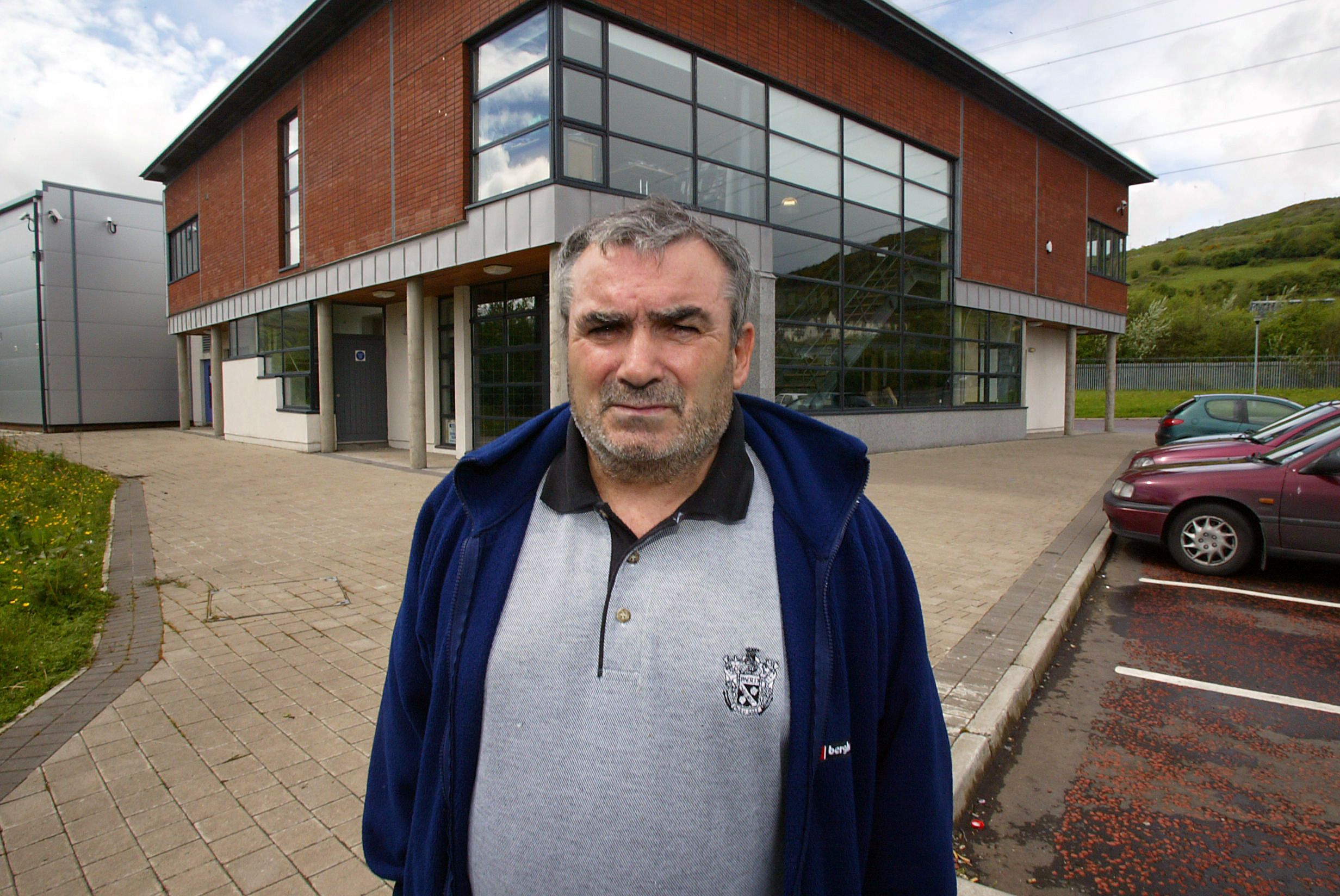 DENIED: Freddie Scappaticci outside the offices of the Andersonstown News in May 2003, days after the ‘Stakeknife’ allegations first broke