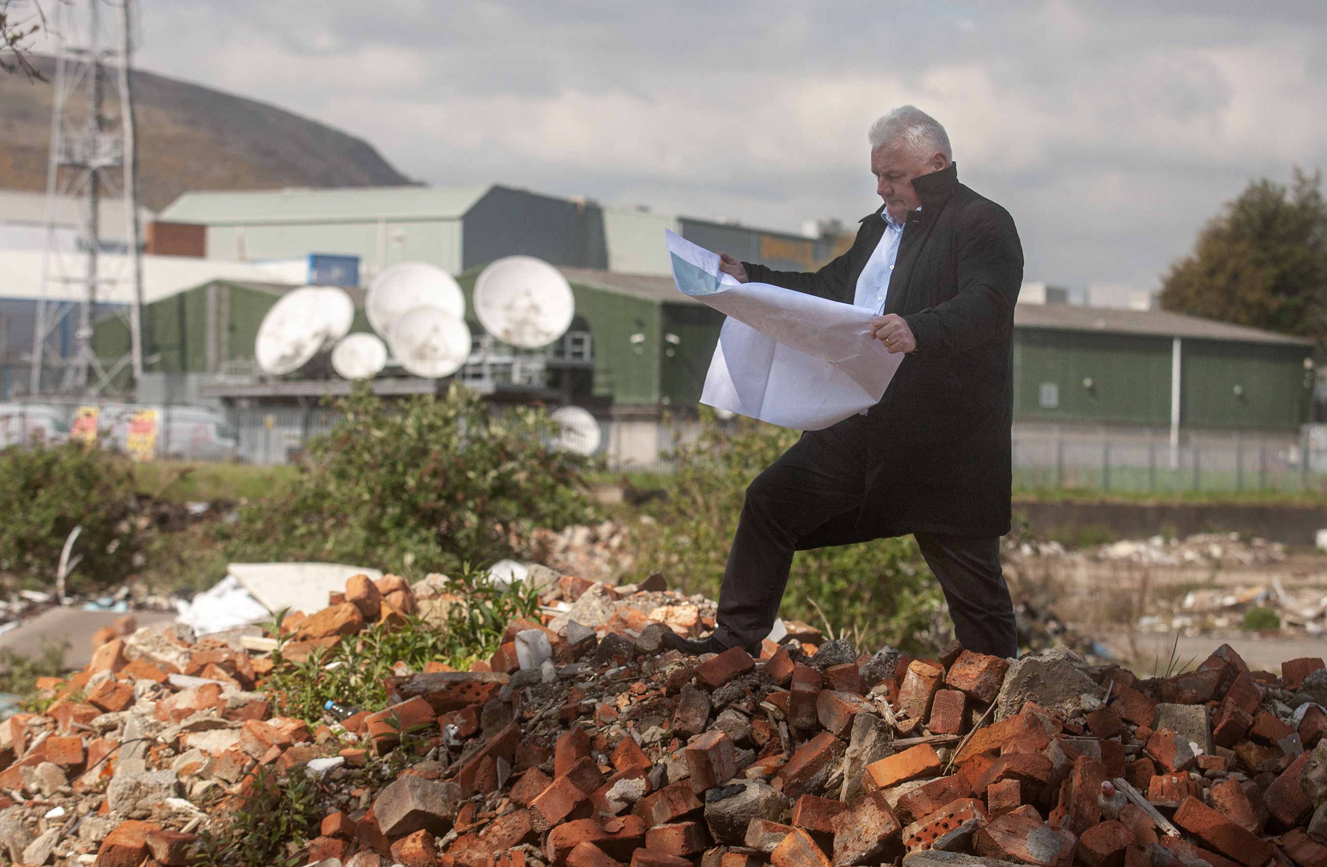 PLANS: Kevin McKay is implementing his plans for social housing at Blackstaff Way